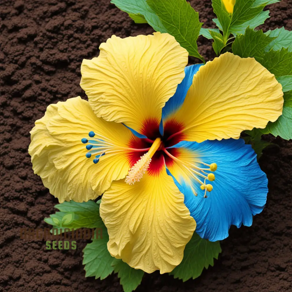Yellow Blue Hibiscus Flower Seeds, Add Vibrant Colors to Your Garden - Image 4