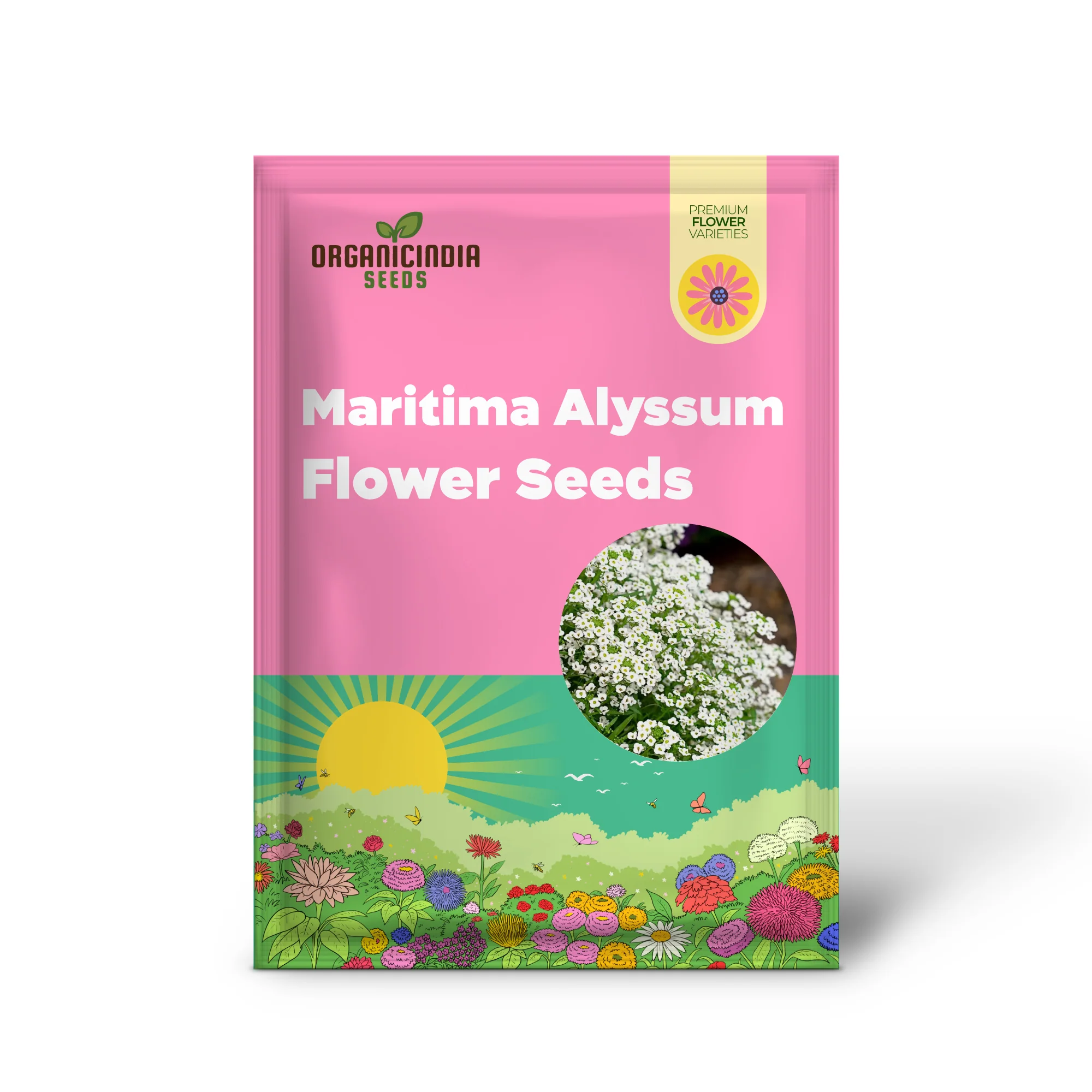 Lobularia Maritima Alyssum Sweet Drought & Heat Tolerant Wild Flowers Seeds for Gardening Enthusiasts - Image 2