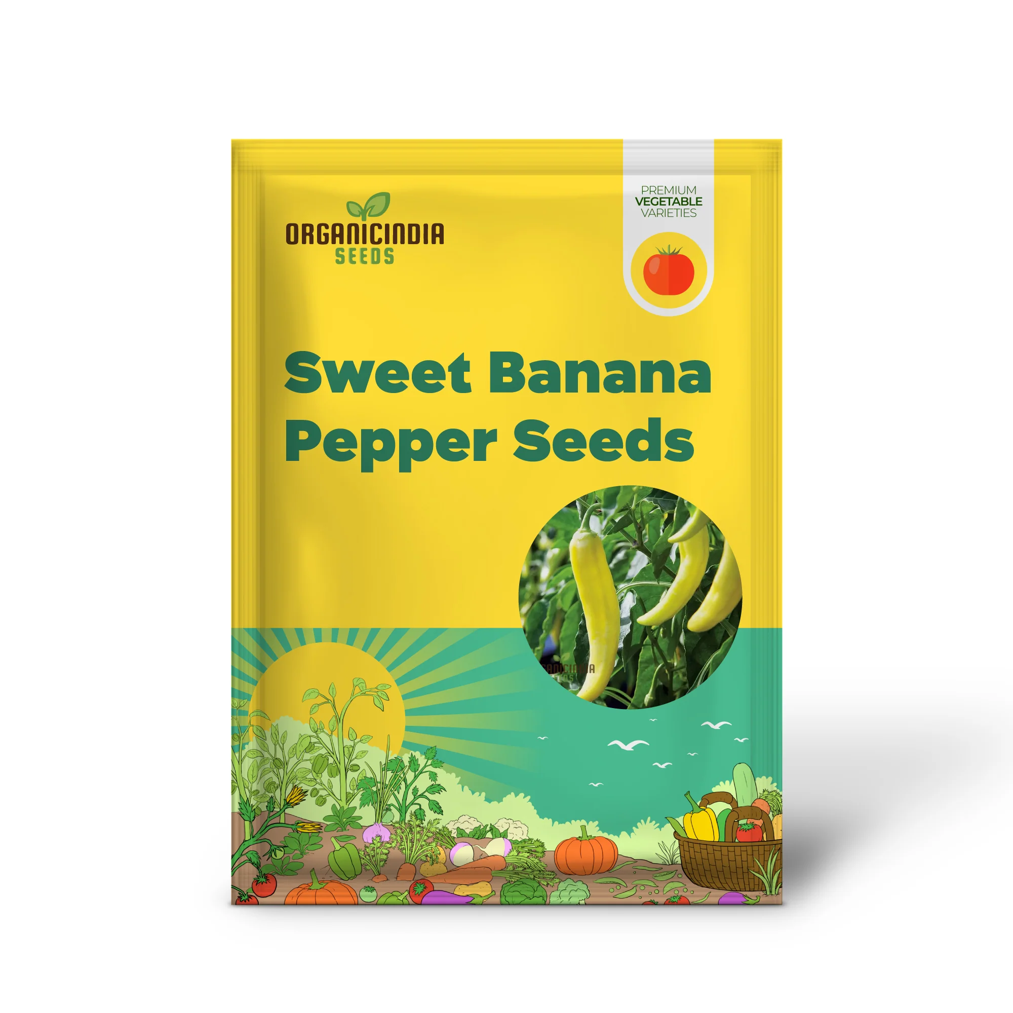 All Season Hybrid Sweet Banana Pepper Seeds Pack - 50 Organic Seeds for Pest Resistant Gardening - High Yield All-Season Planting - Image 2