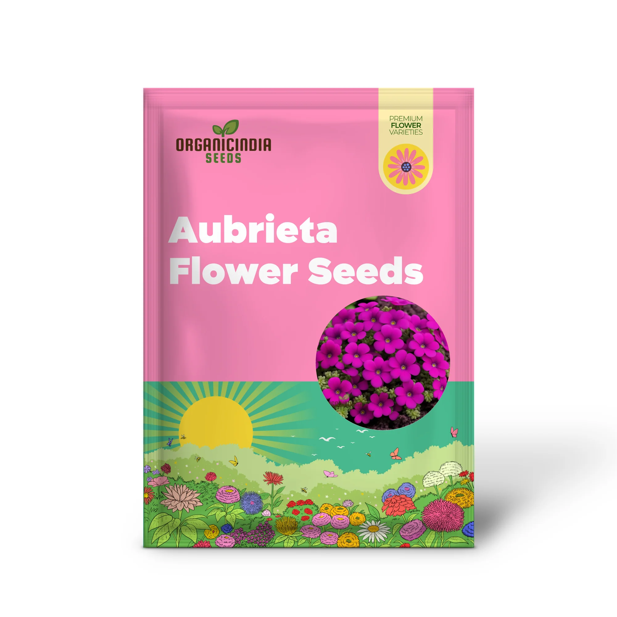 Aubrieta Purple Pink Flower Seeds, High-Quality Seeds for Vibrant Rock Garden Blooms and Planting - Image 2