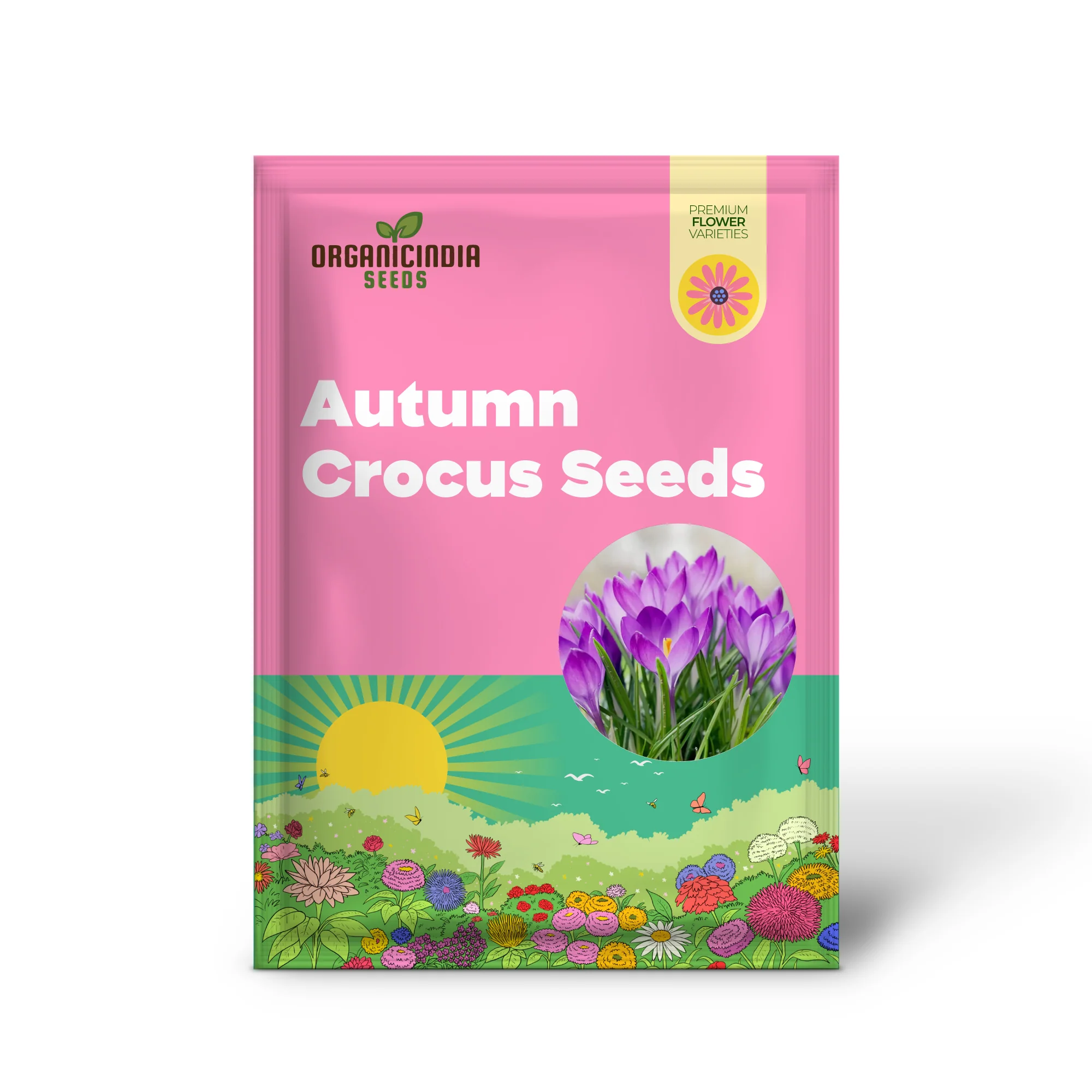 Autumn Crocus Seeds Colchicum Autumnale Cup-Shaped Flowers Minimal Maintenance Perennial Beds & Rock Gardens - Image 2