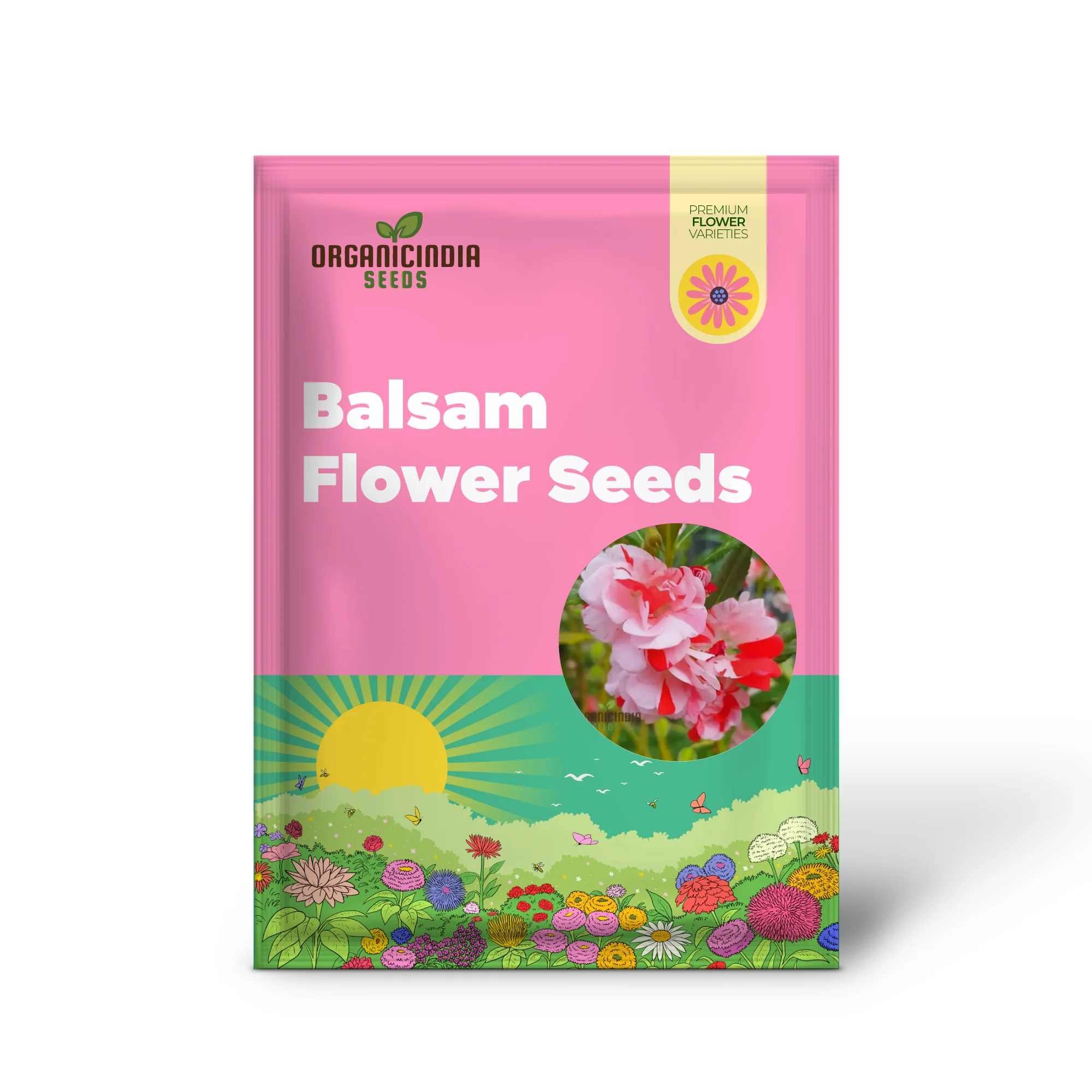 Balsam Single Desi Flower Seeds - Grow Your Own Colorful and Charming Garden Blooms - Image 2
