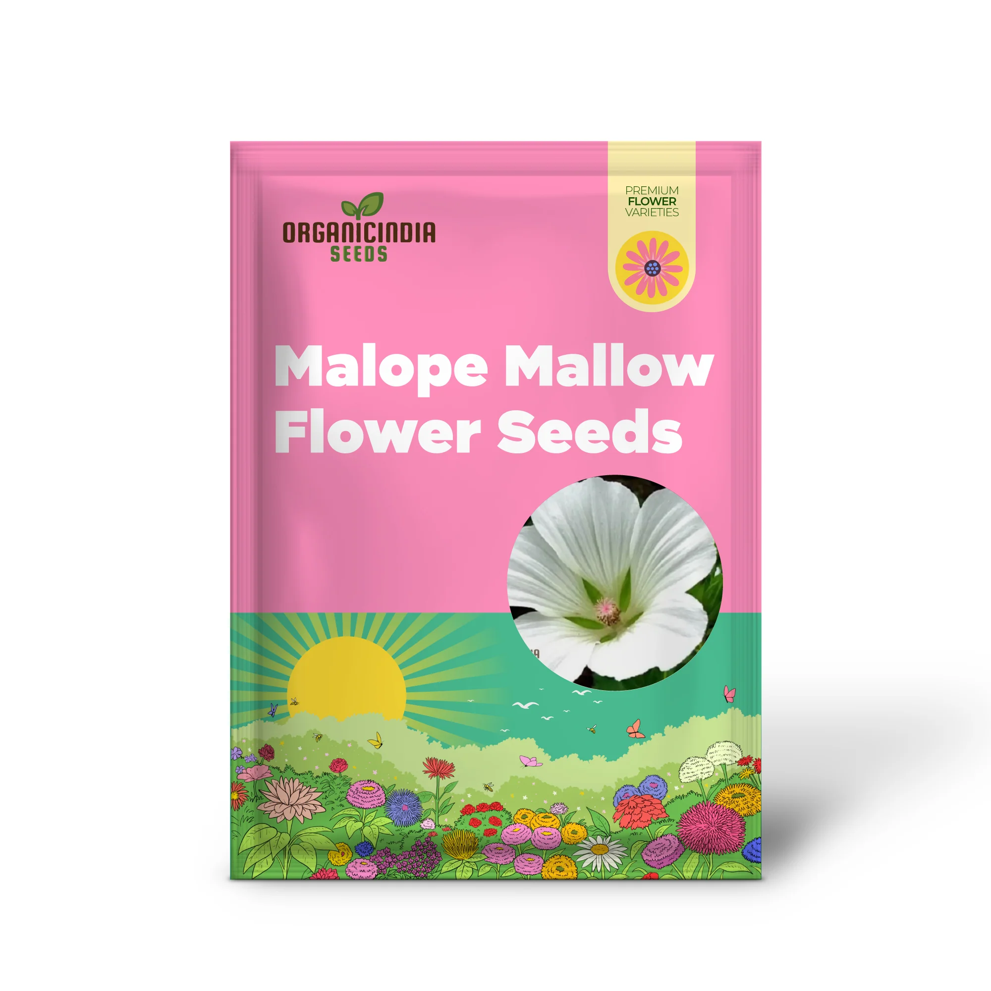 Bianco Malope Mallow Trifida Flower Seeds for Planting 100 pcs - Image 2