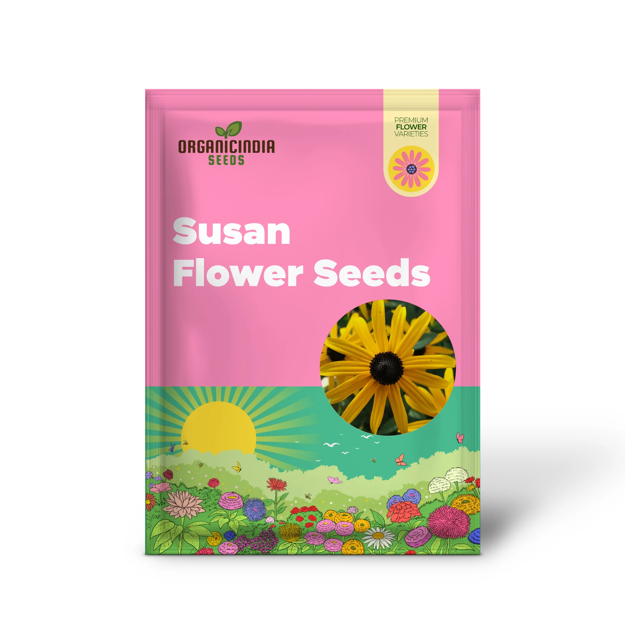 Black-Eyed Susan Flower Seeds For Planting, Rudbeckia Fulgida var. Sullivantii for Stunning Blooms - Image 2