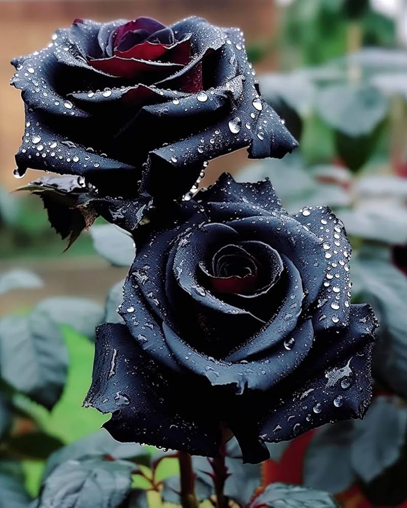 Black Rose with Red Edge Flower Seeds for Planting - 100 pcs - Image 4