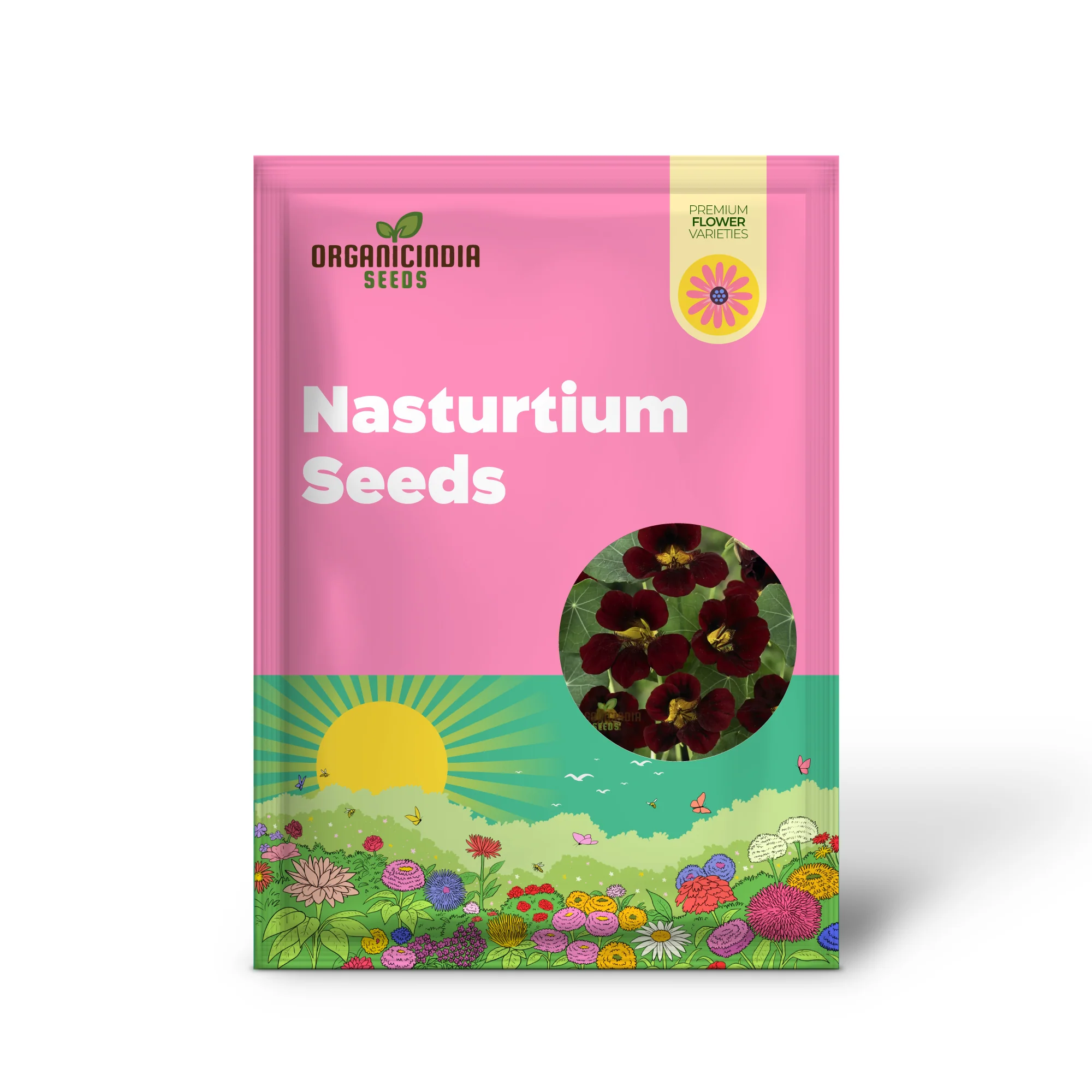 Black Velvet Nasturtium Seeds – Dark Bloom Variety for Garden Planting - Image 2