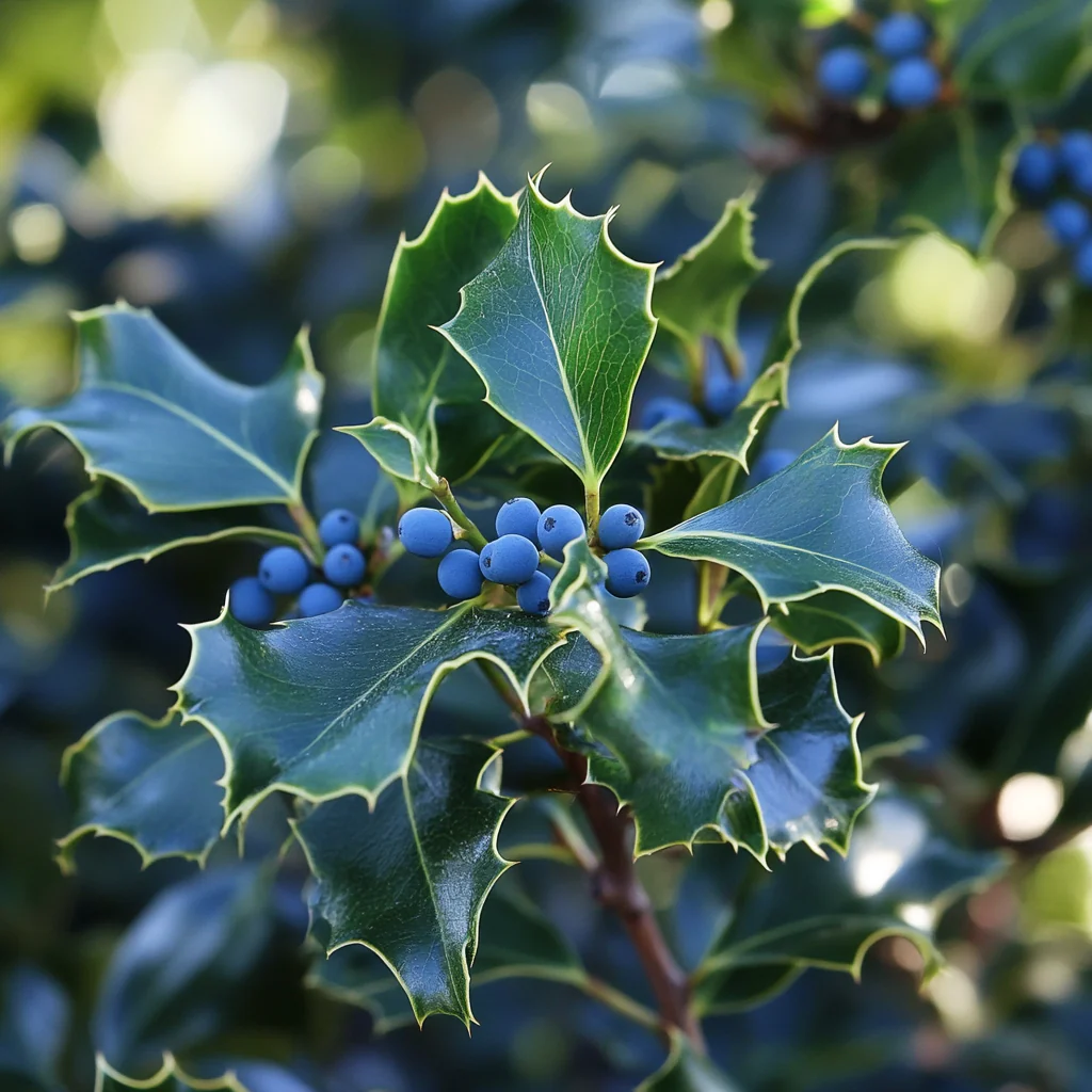 Blue Holly Seeds – Ilex × meserveae Cold-Hardy Evergreen with Blue-Green Foliage - Image 4