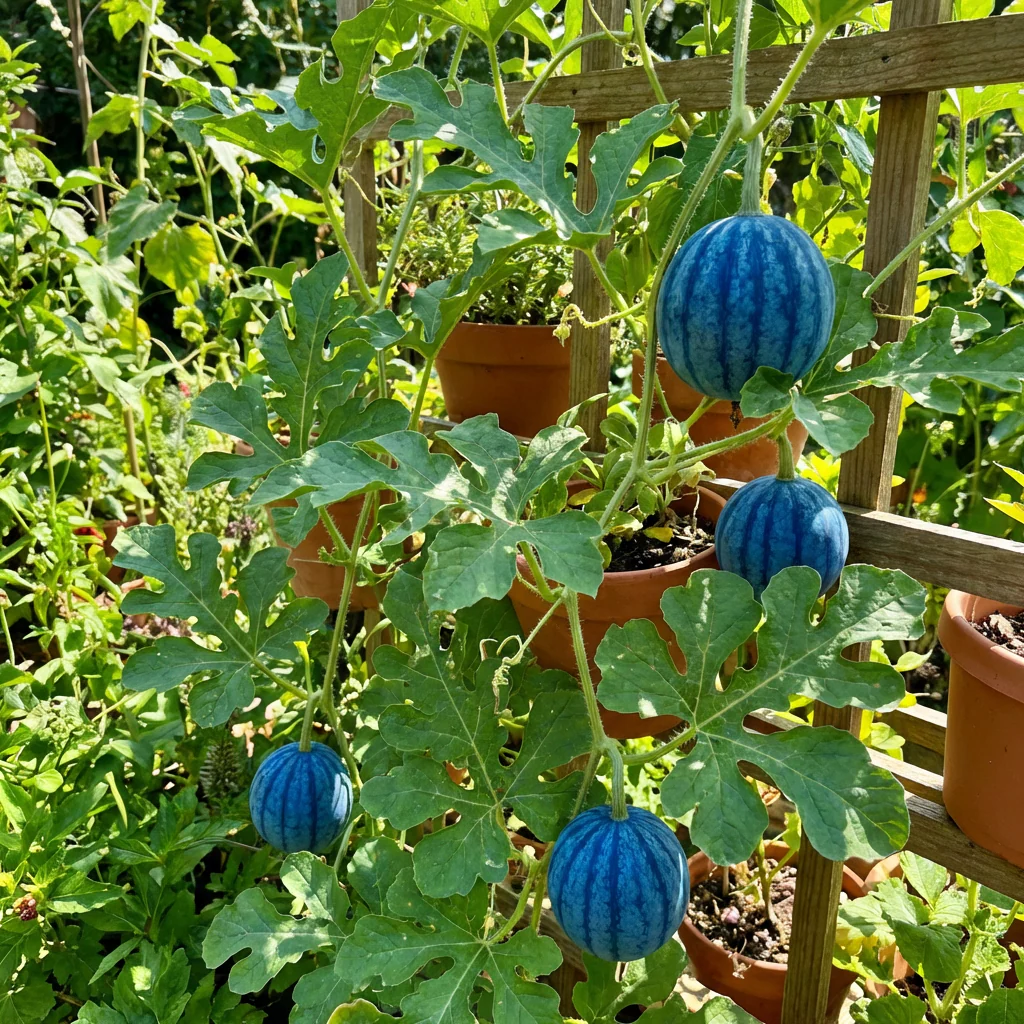 Blue Watermelon Fruit Seeds for Planting - Heirloom, Non-GMO, High Germination Organic Garden Seeds
