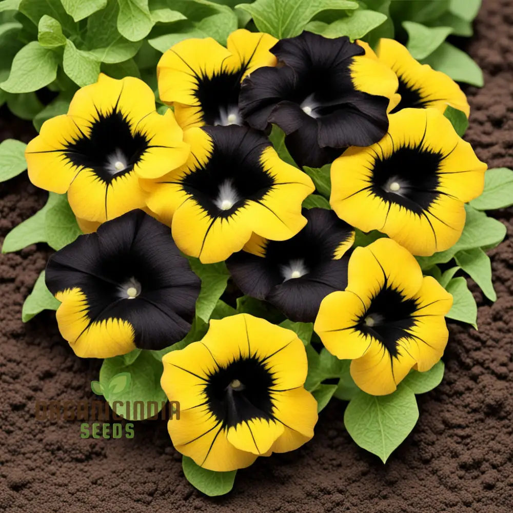 Black Yellow Double Petunia Flower Seeds - Dramatic Duo Blooms for Bold Garden Statements - Image 4