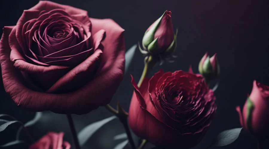 Burgundy Rose Flower Seeds ,Rich Velvety Blooms, Easy to Grow, Non-GMO - Image 3