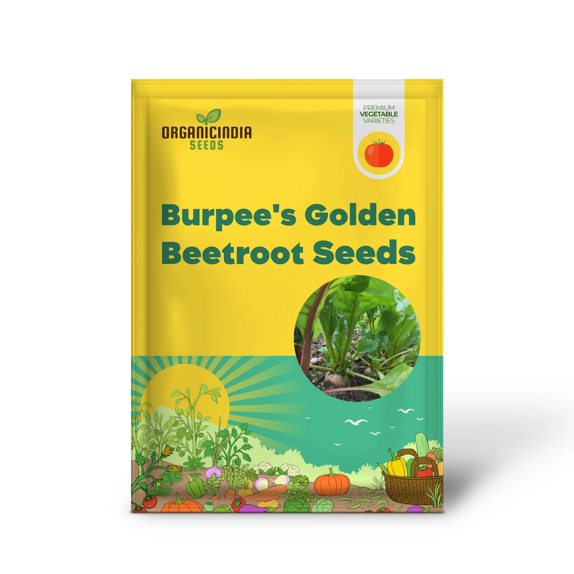 Burpee's Golden Beetroot Seeds: Premium Organic Heirloom Varietal for Vibrant Gardens and Bountiful Harvests - Image 2