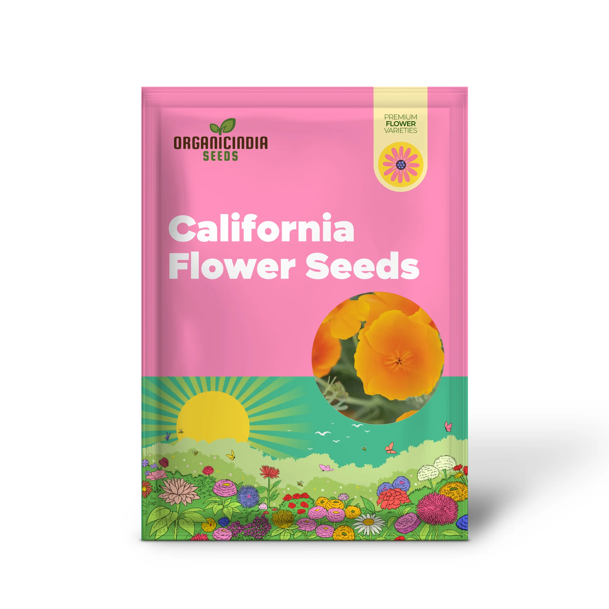California Poppy Yellow Flower Seeds For Planting, Grow Bright Yellow Poppies for Your Garden - Image 2