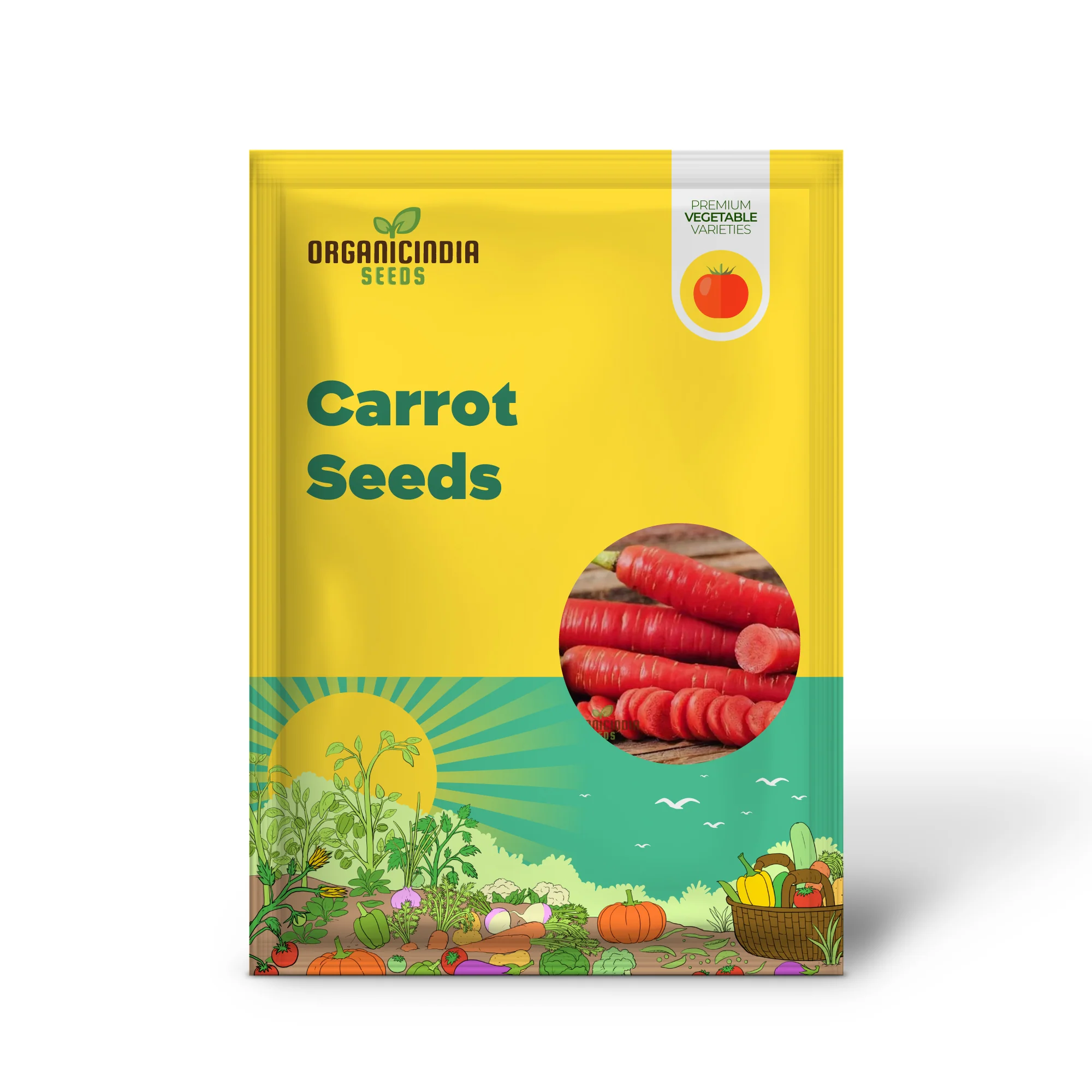 Carrot Seeds - Atomic Red for Planting & Gardening | Premium Quality Seeds - Image 2