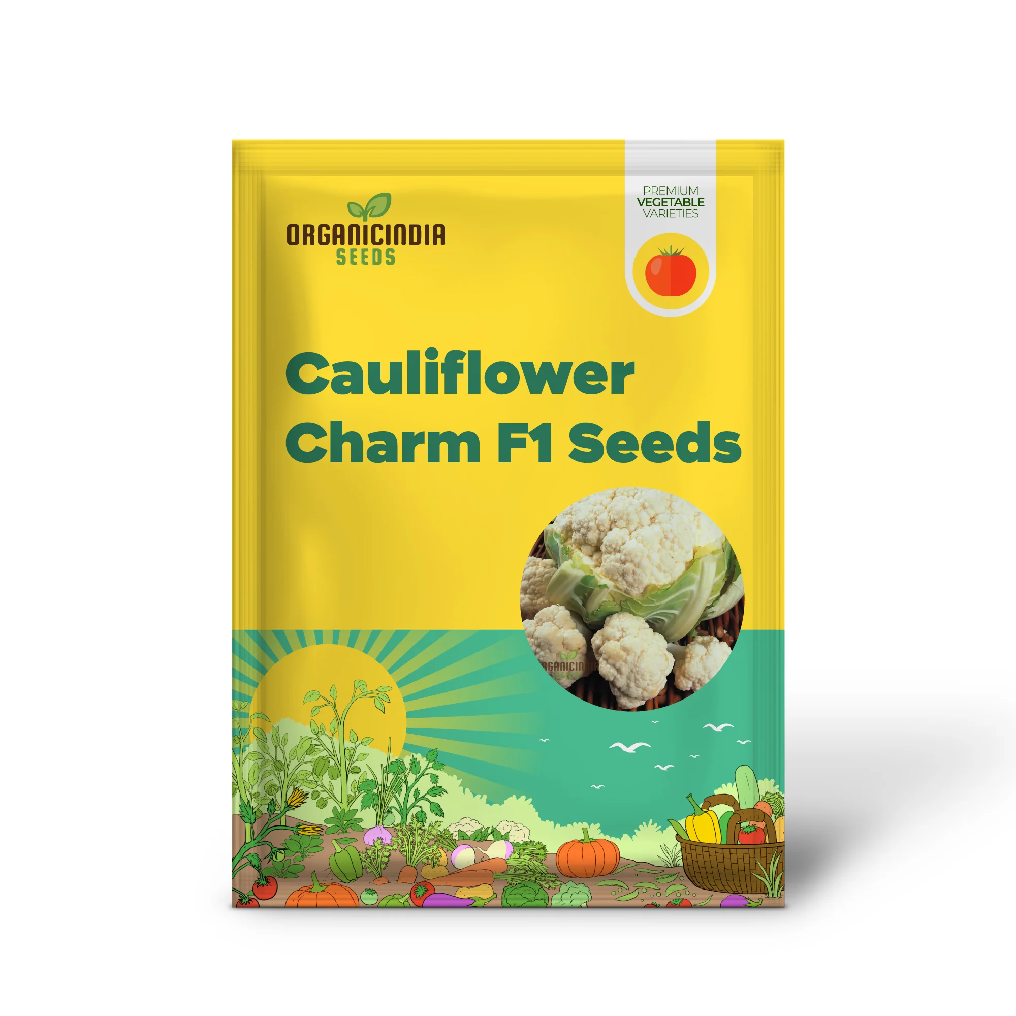Cauliflower Candid Charm F1 - Premium Vegetable Seeds for Planting and Growing Stunning Flowers - Image 2