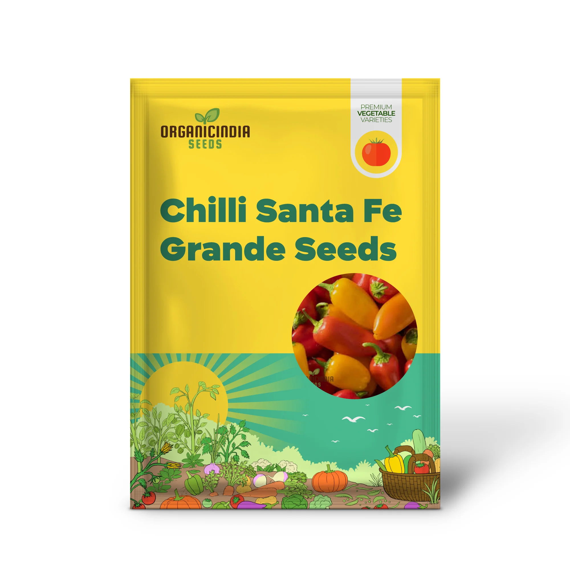Chilli Santa Fe Grande Seeds for Planting and Gardening Organic Seed Collection - Image 2