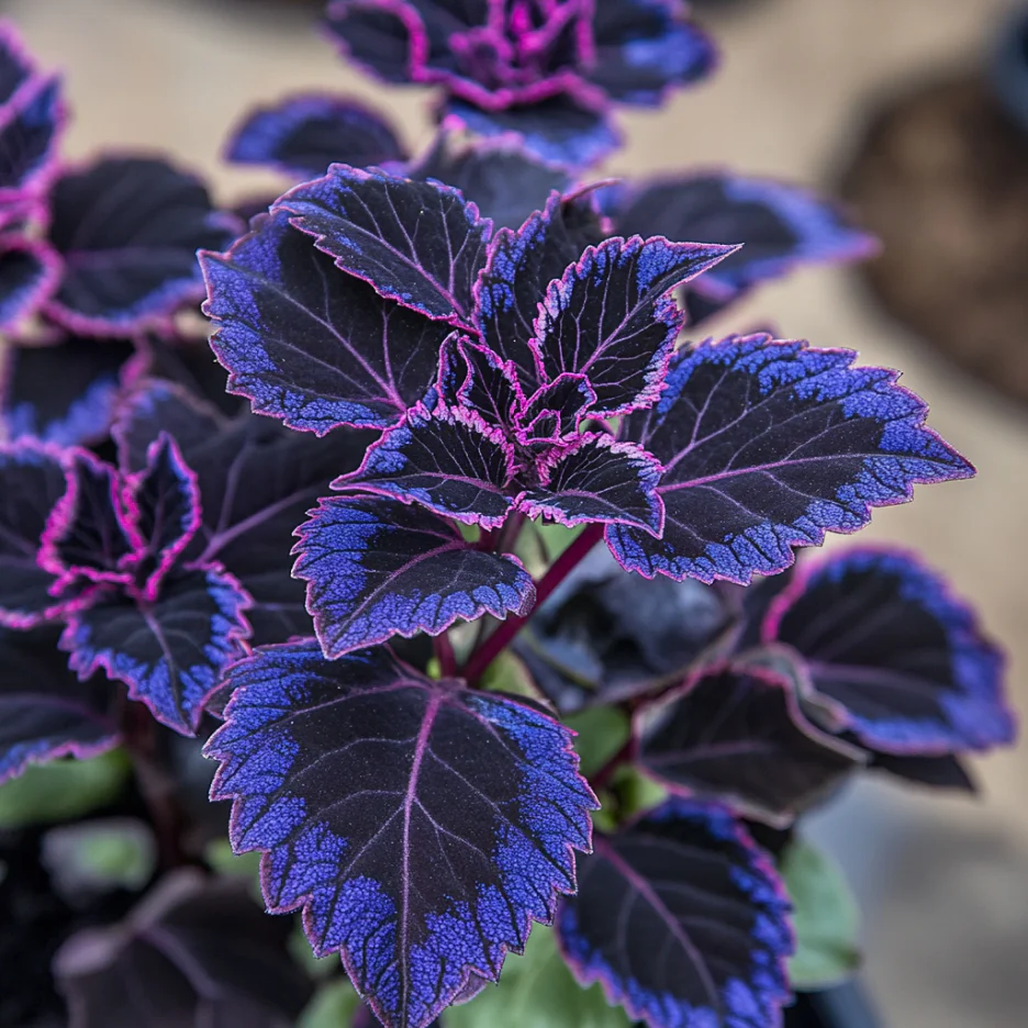 Coleus Black Blue Seeds, Bold Dark Foliage for Vibrant Gardens