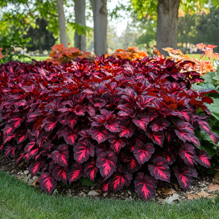 Coleus Seeds (Heirloom Red Coleus Seeds) - Red, Deep Crimson & Rich Foliage - Image 2