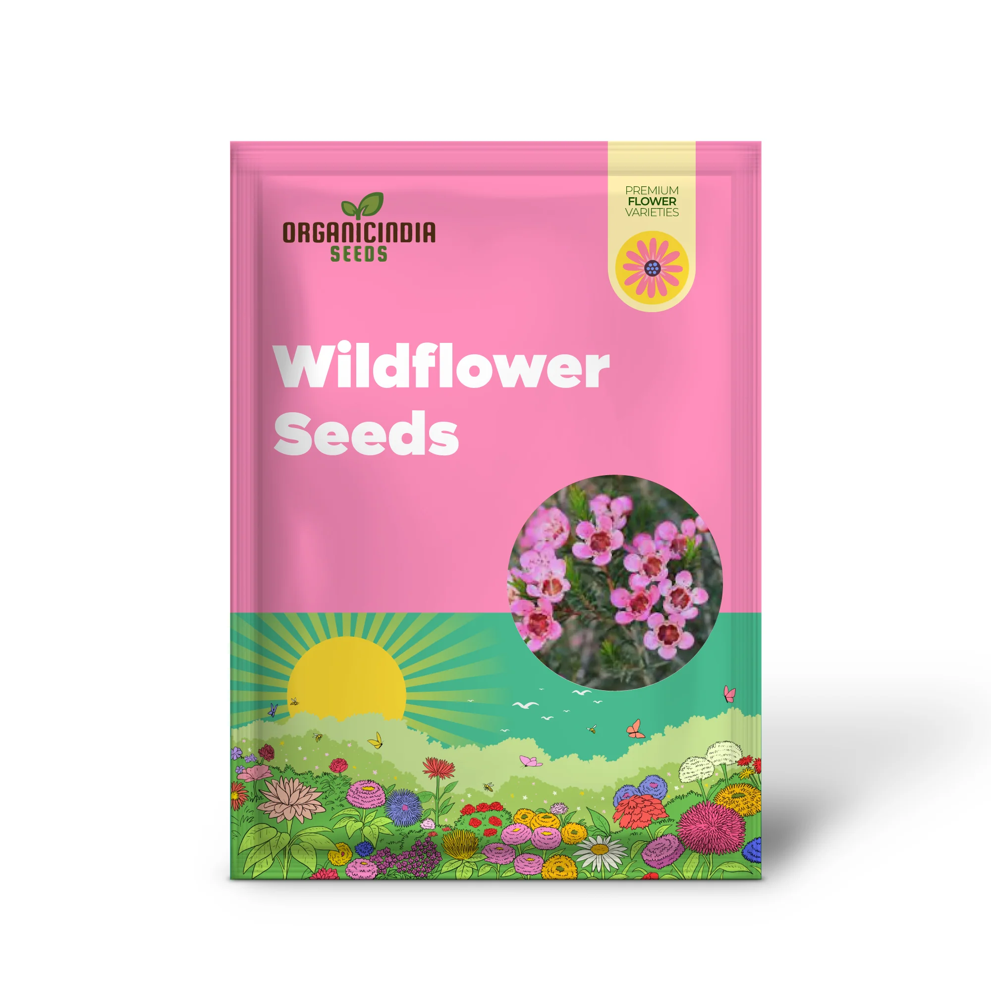 Compacted Featherflower Wildflower Seeds for Gardening Enthusiasts - Premium Quality and Easy Planting Instructions - Image 2
