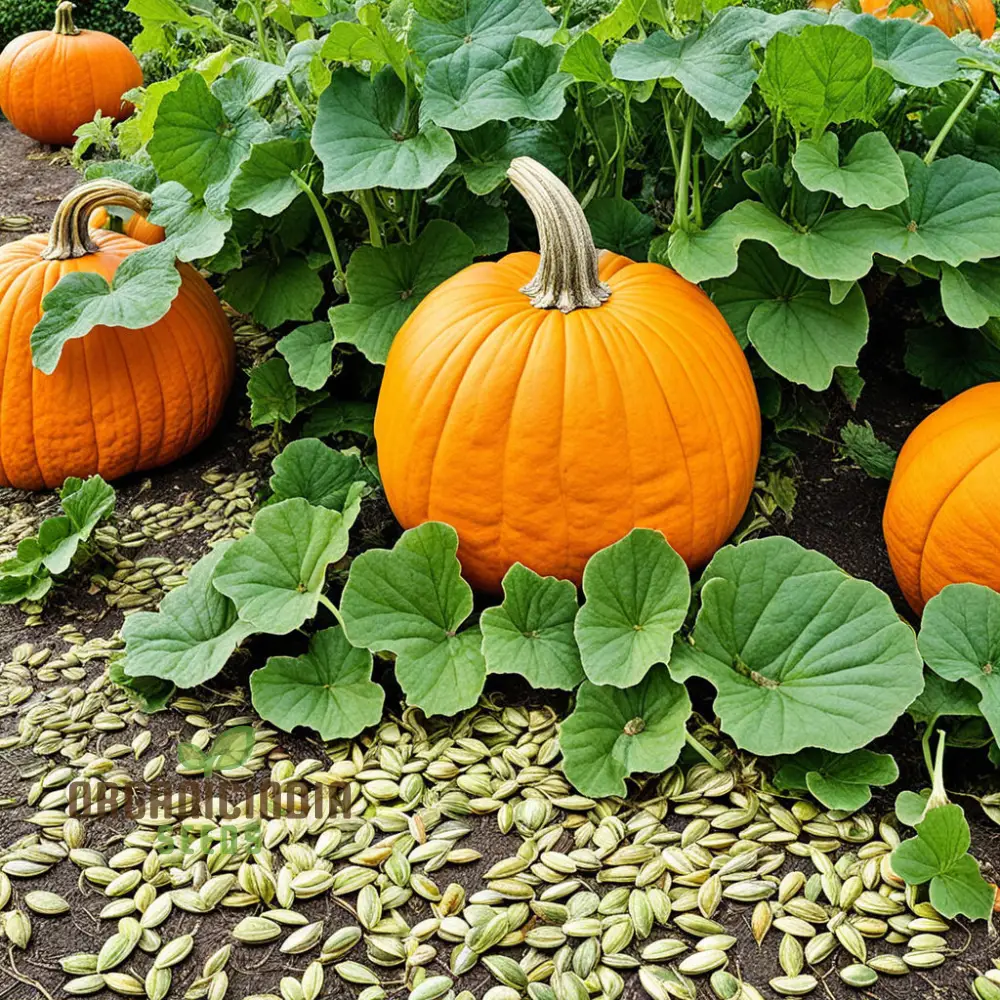 Heirloom Pumpkin Vegetable Seeds, for Planting (Cucurbita Pepo) Heirloom Vegetable Seeds, Grow Large Size Pumpkins