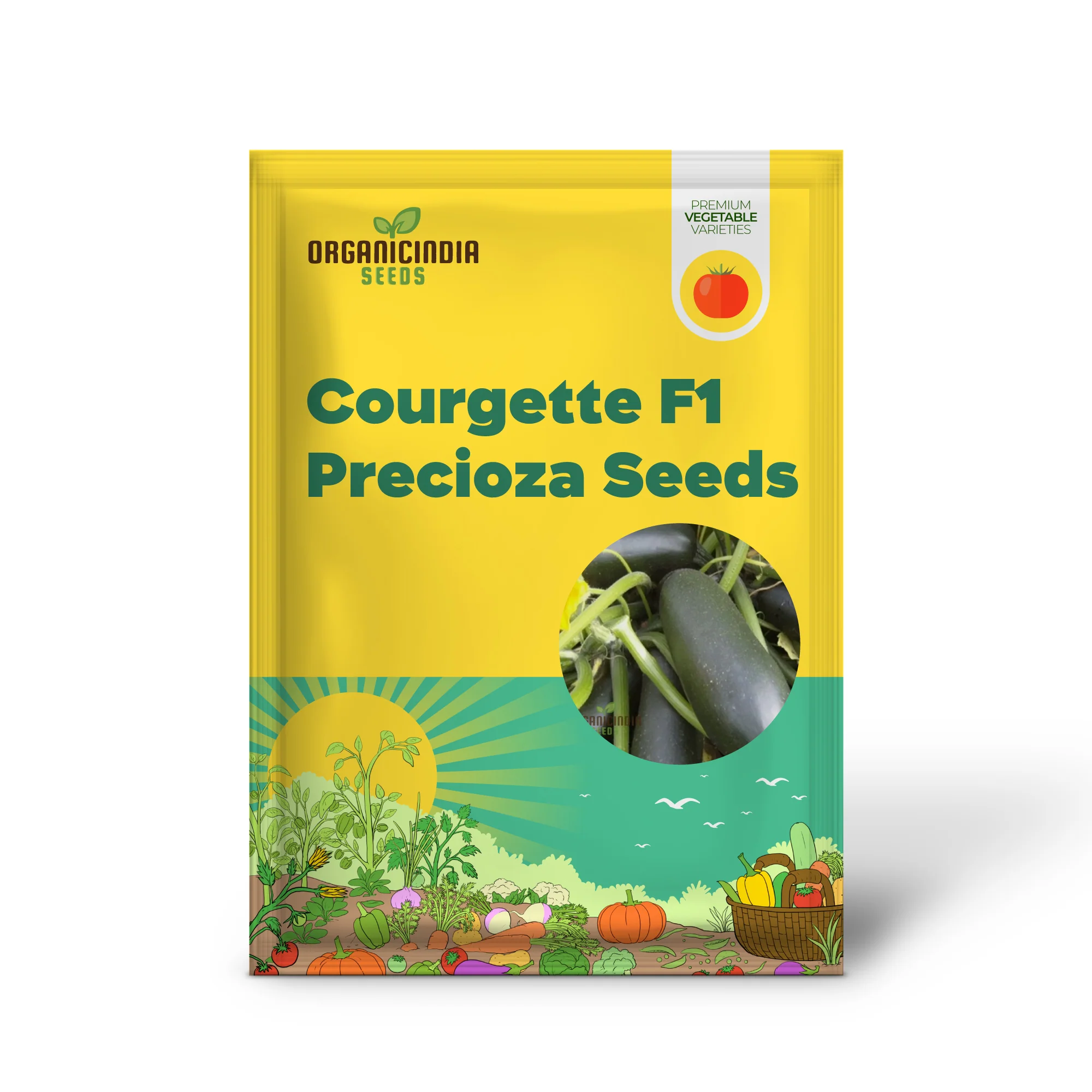 Courgette - F1 Precioza Vegetable Seeds for Planting, High-Quality Vegetable Gardens, Home Growing Perfect for Home Gardens - Image 2