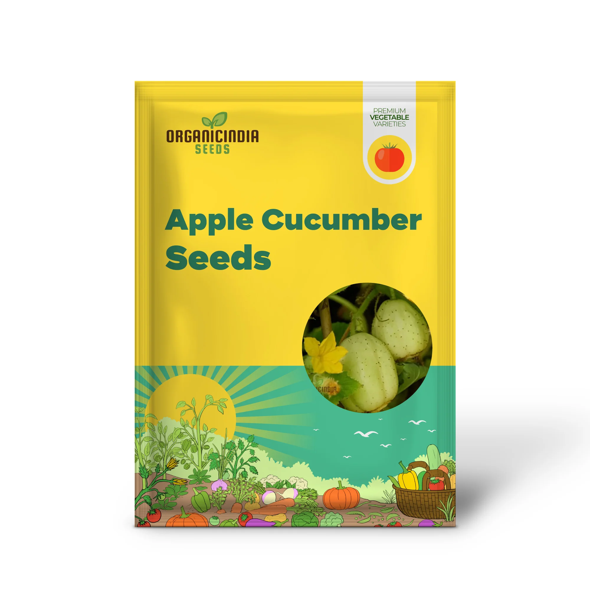Crystal Apple Cucumber Seeds Cultivate Sweet and Crunchy Crystal Apple Cucumbers for Your Garden - Image 2