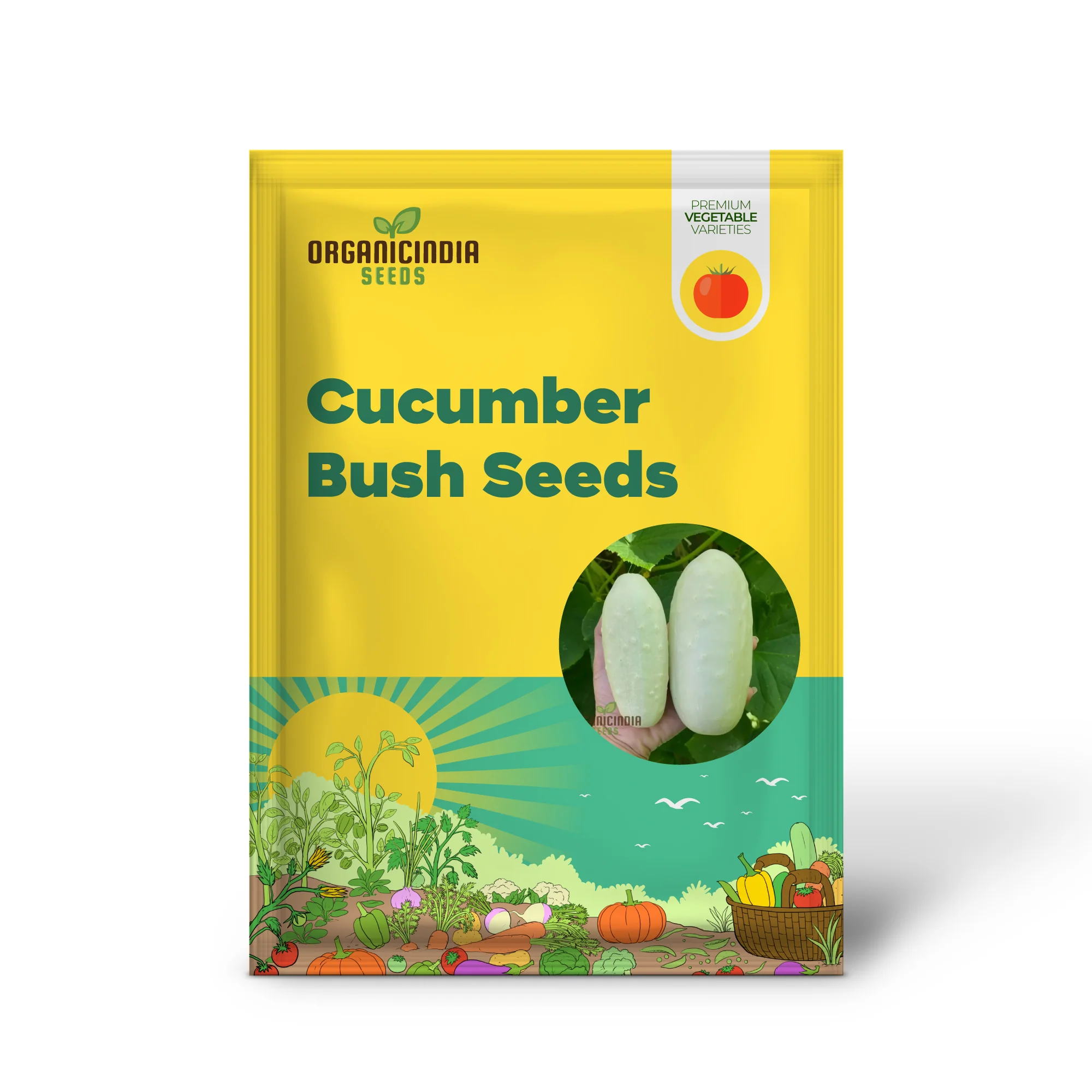 Cucumber Bush Seeds for Patio Vegetable Planting (100 pcs) - Image 2