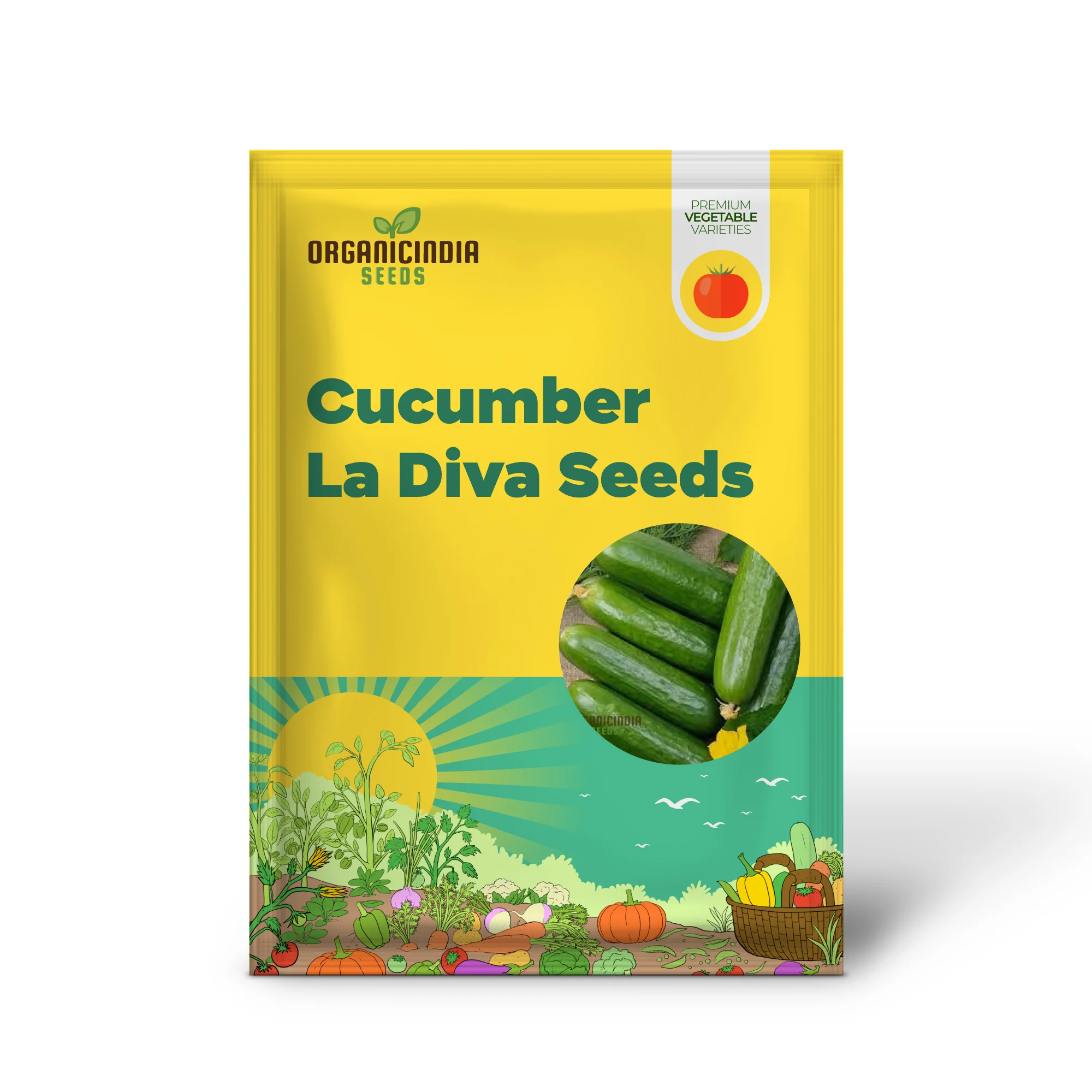 Cucumber La Diva Vegetable Seeds for Planting, Premium Cucumbers Seeds Perfect for Home Gardens Easy to Grow - Image 2