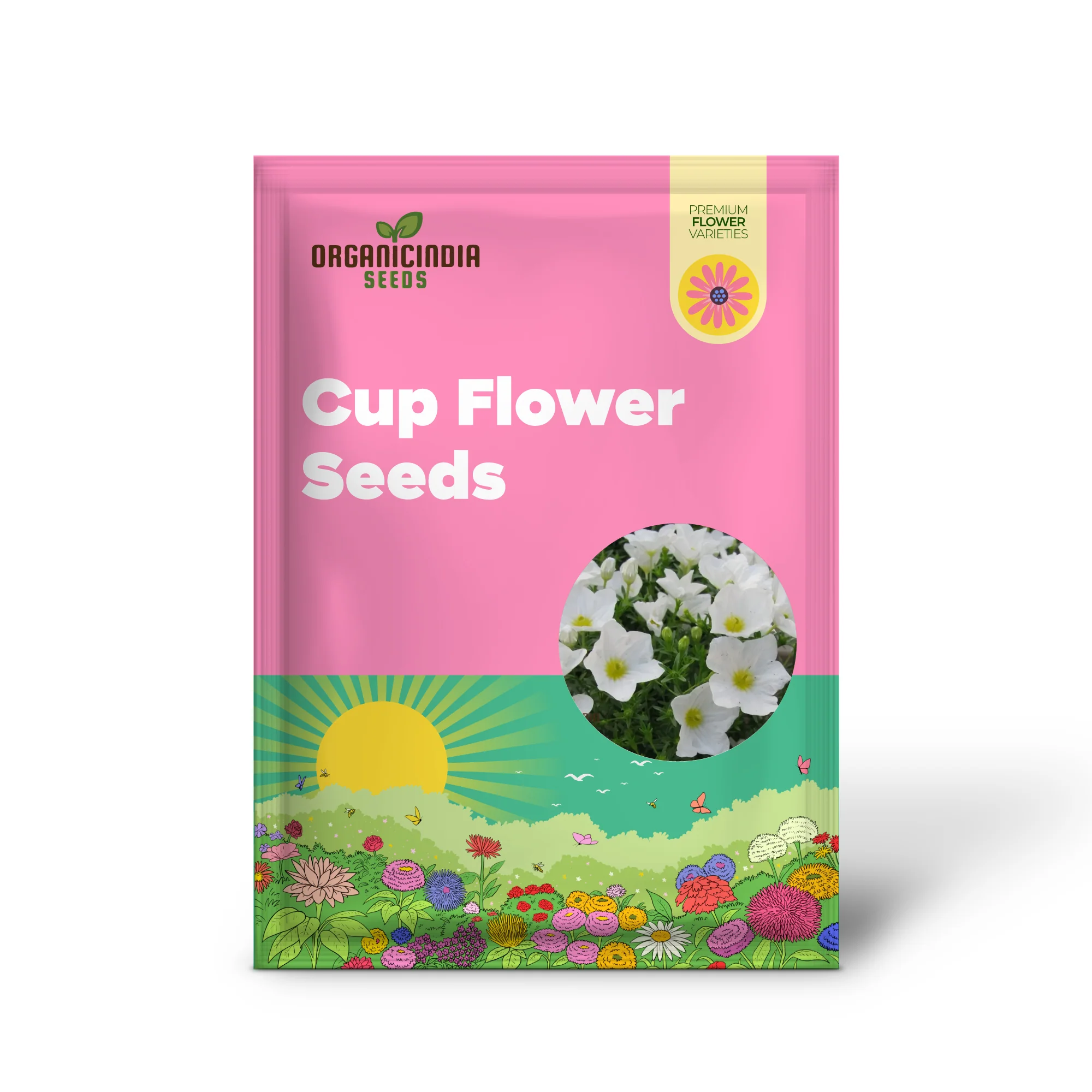 Cup Flower Seeds (White Robe Nierembergia Seeds) - Elegant White Blooms for Gardens - Image 2