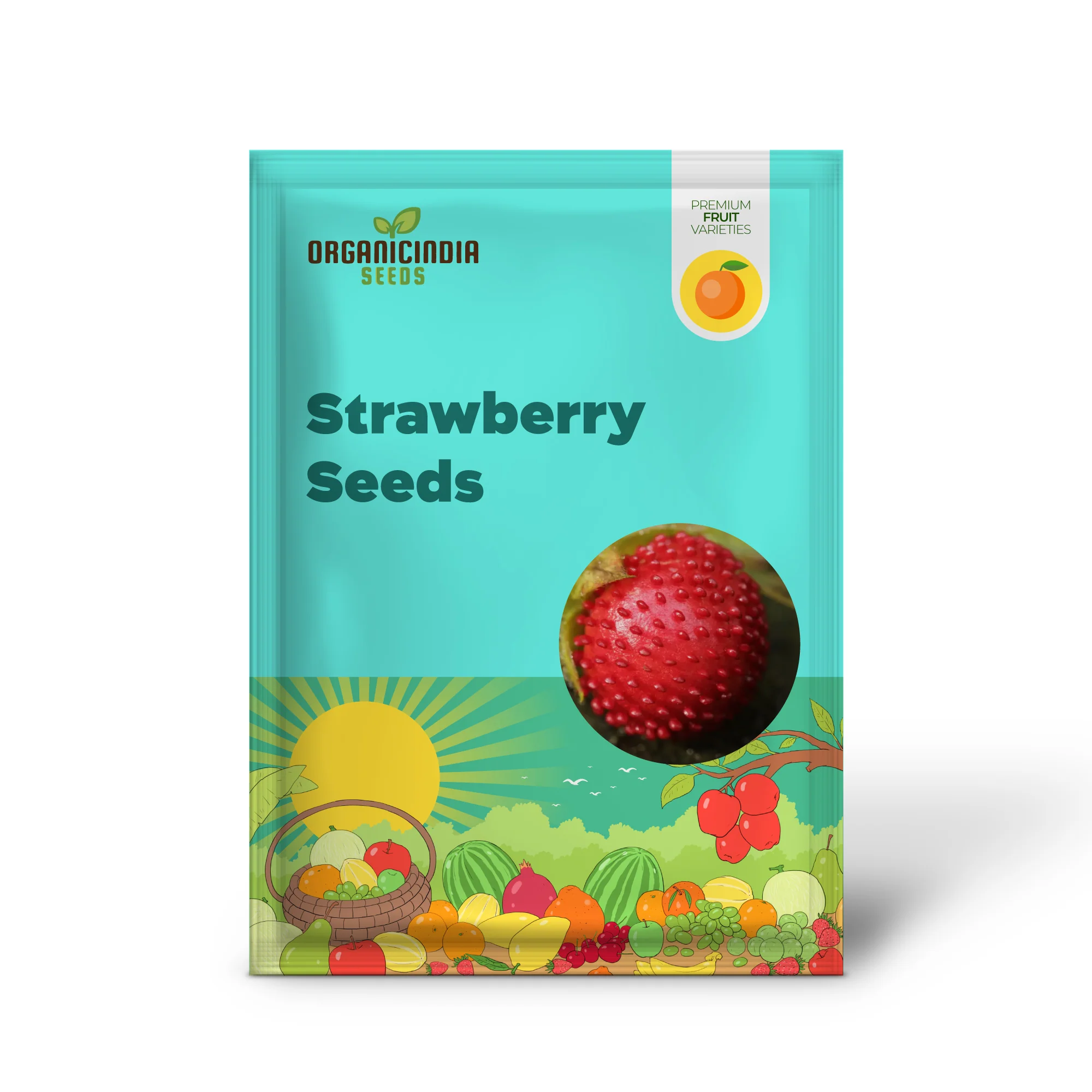 Duchesnea Harlequin Strawberry fruit Seeds, Growing Exquisite Fruits and Seeds for Your Gardening and Planting Pleasure - Image 2