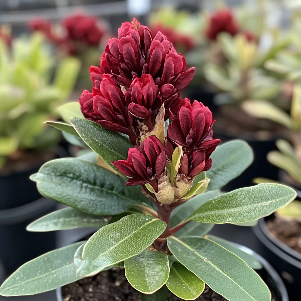 Dwarf Rhododendron Seeds – Cold-Hardy Shrub with Deep Red Blooms