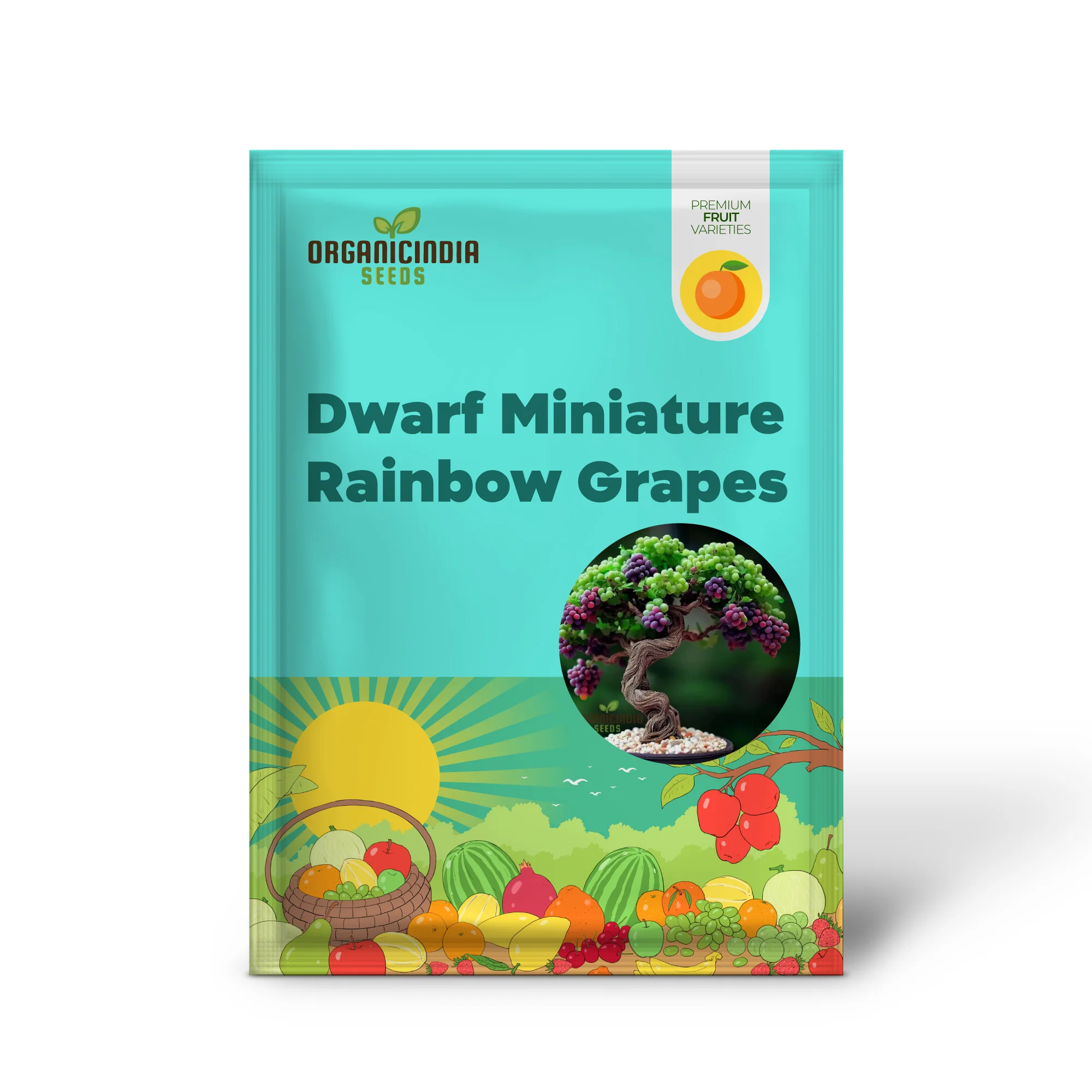 Dwarf Miniature Rainbow Grapes - Fruit Seeds for Garden Planting and Growing | Unique Varietal Seeds for Home Gardening Enthusiasts - Image 2