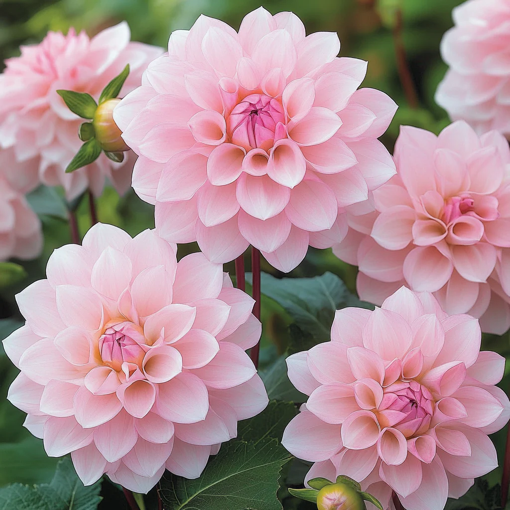 Elegant Light Pink Blooms with a Deeper Pink Throat - Image 3