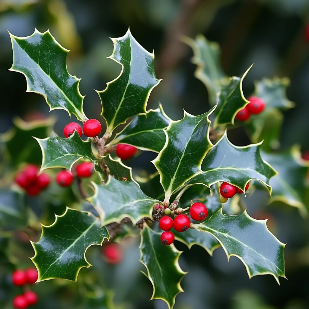 English Holly Seeds – Ilex aquifolium Evergreen Tree with Glossy Foliage - Image 3