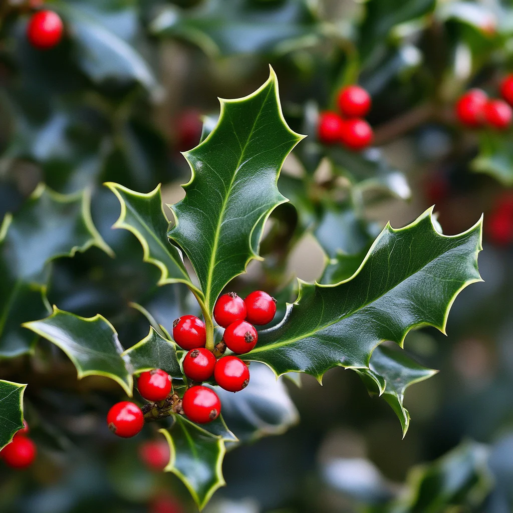 English Holly Seeds – Ilex aquifolium Evergreen Tree with Glossy Foliage - Image 4