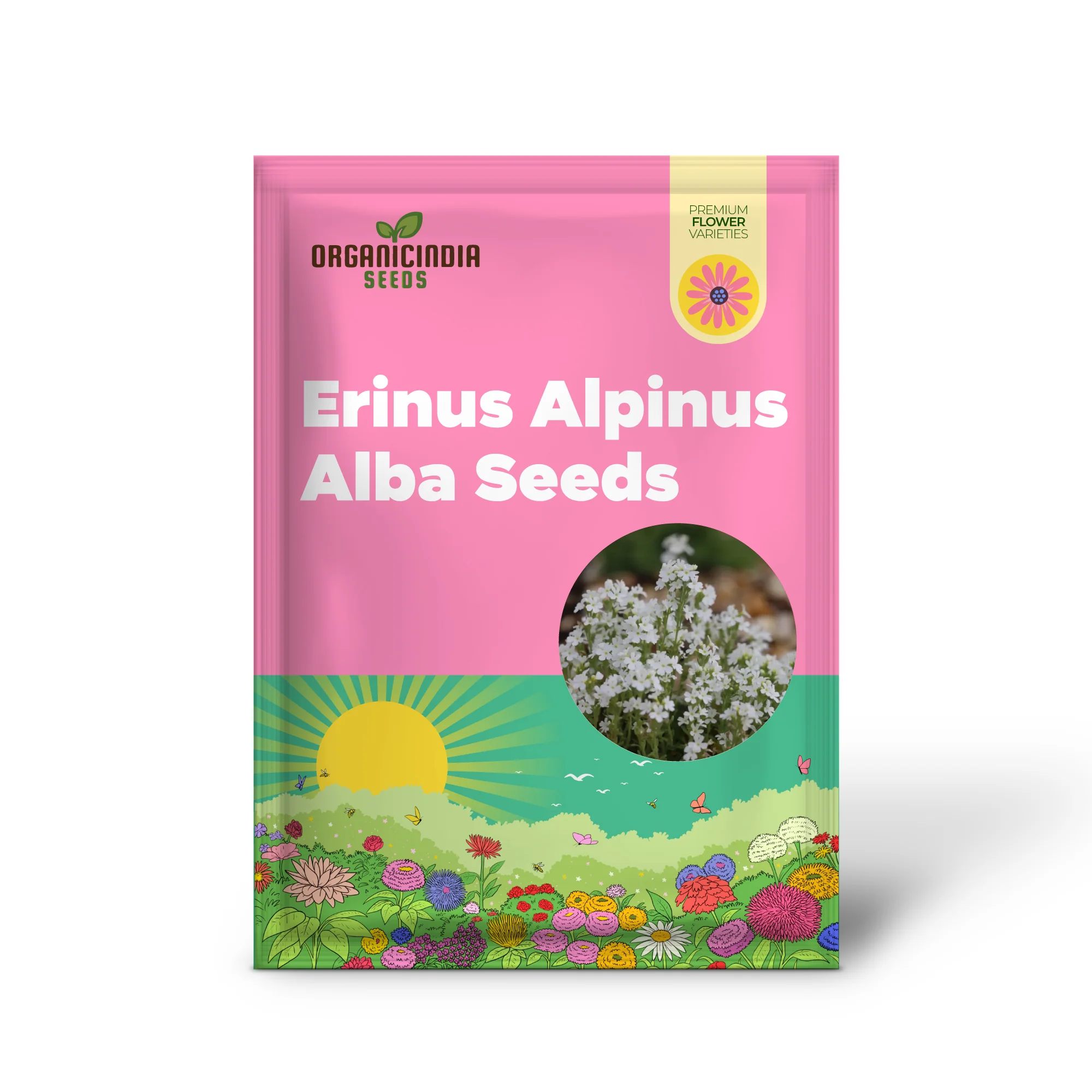 Erinus Alpinus Alba Seeds for Gardening Enthusiasts - Rare White Alpine Rockery Flower Seeds - Image 2