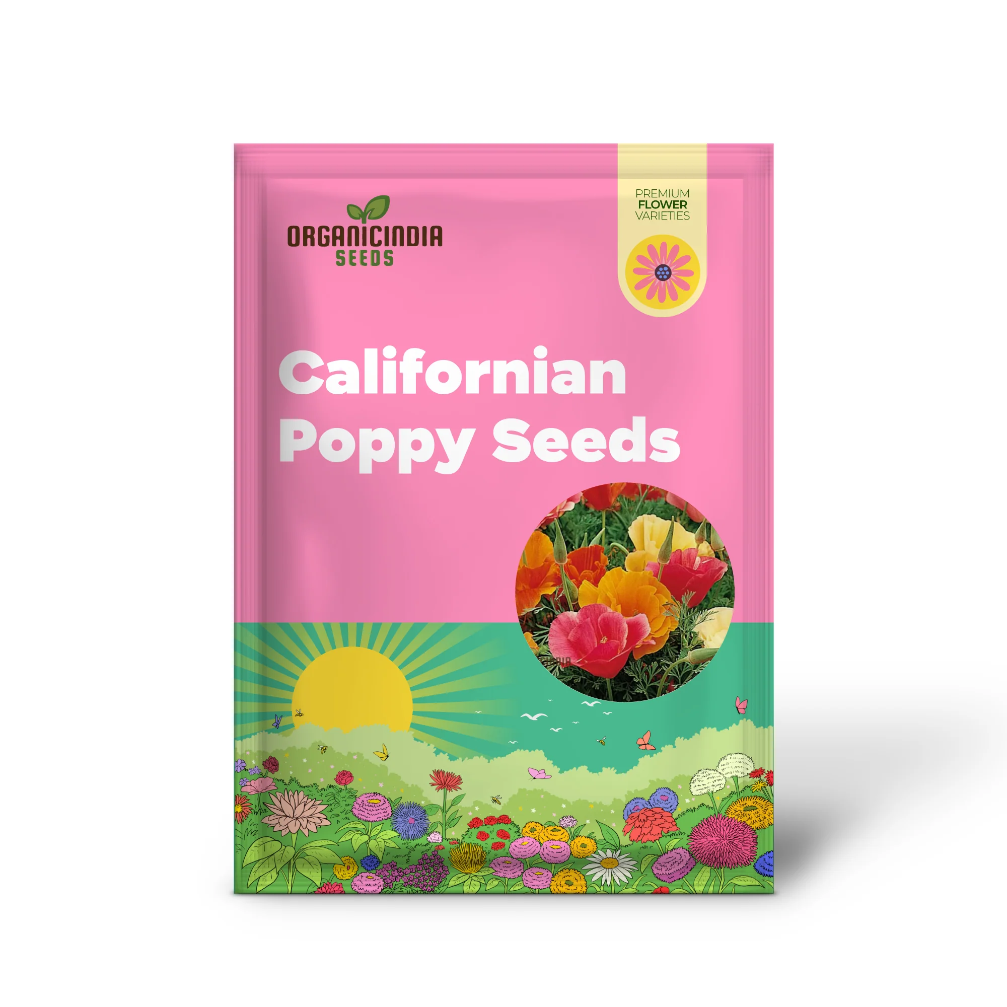 Eschscholtzia Mission Bells Flower Seeds For Planting: Exquisite Californian Poppy Seeds for Vibrant Garden Blooms and Serene Outdoor Spaces - Image 2