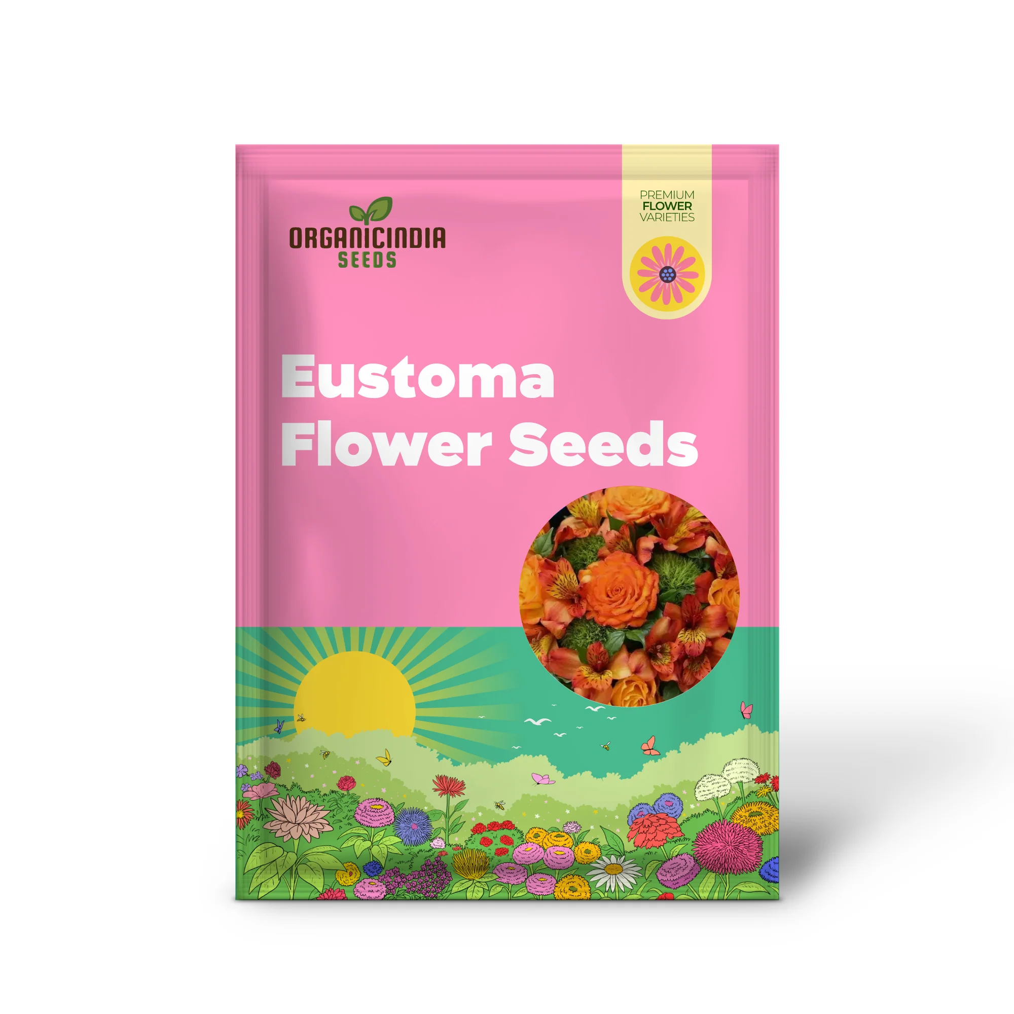 Eustoma Seeds – Vibrant Orange Garden Blooms - Image 2