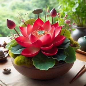 Red Lotus Seeds – Aquatic Water Garden Flower Plant - Image 5