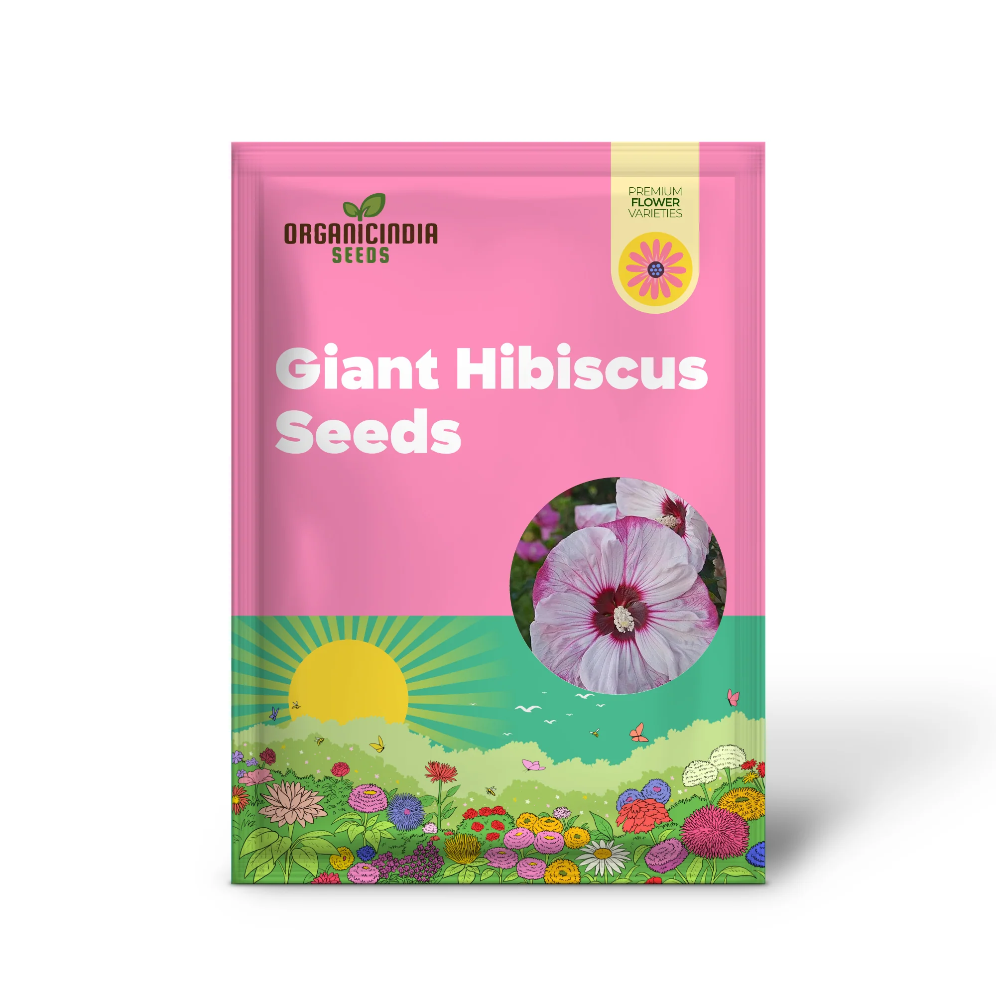 Garden  Giant Hibiscus Seeds  Dinnerplate Hibiscus  Moscheutos Swamp Mallow  Perennial Hardy Ornamental Plant  Outdoor Flower Seeds - Image 2
