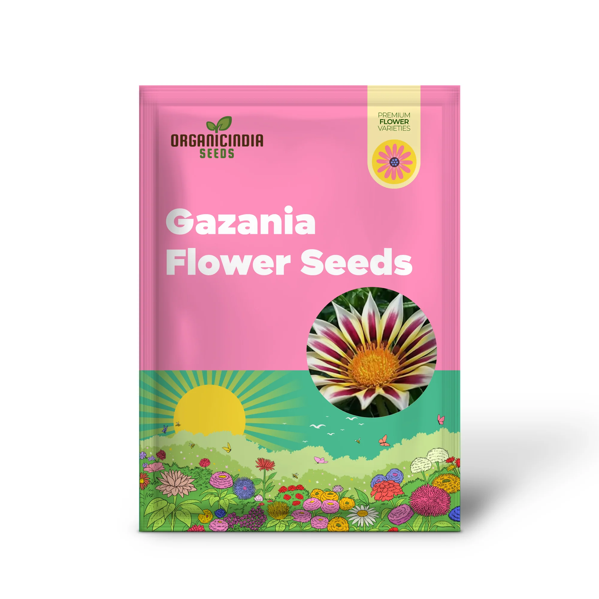 Gazania New Day Rose Stripe F1 Flower Seeds For Planting, Bright and Beautiful Rose-Striped Gazania Flowers for a Stunning Garden - Image 2