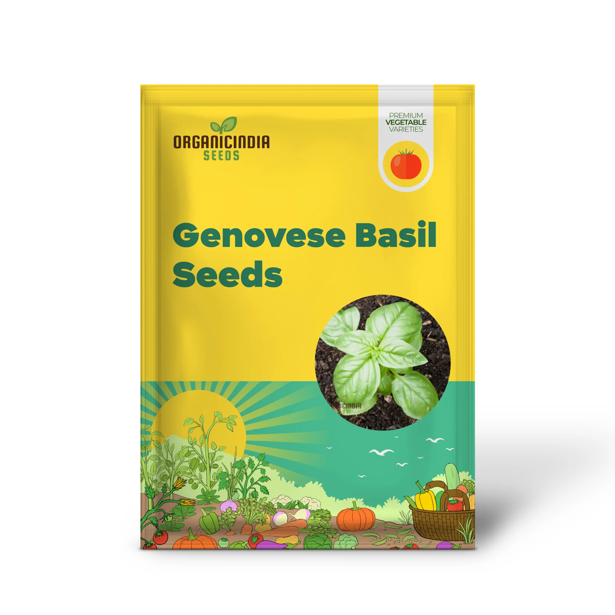 Genovese Basil Seeds, Aromatic Herb for Authentic Italian Cuisine - Image 2