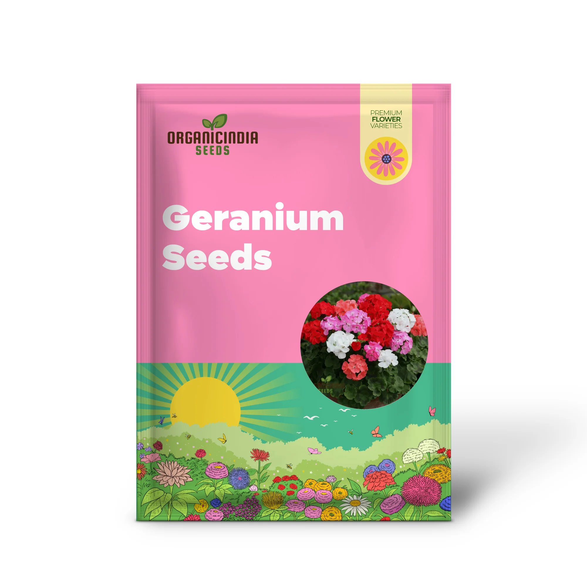 Geranium Seeds - Shadow Mixed Variety | Ideal for Vibrant Gardens and Year-Round Blooms - Image 2