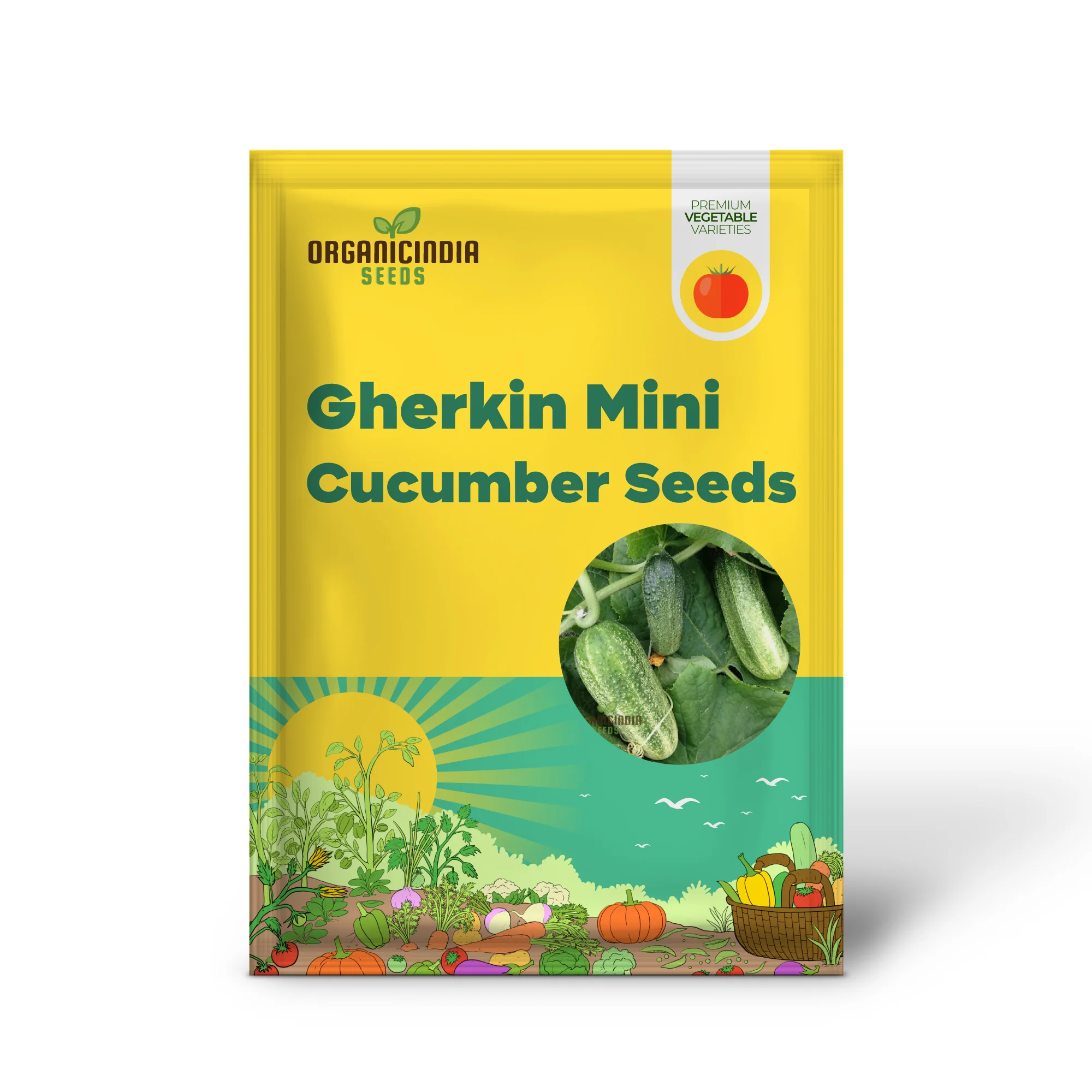 Gherkin Mini Cucumber F1 Vegetable Seeds, Cultivate Petite and Flavorful Cucumbers - Image 2