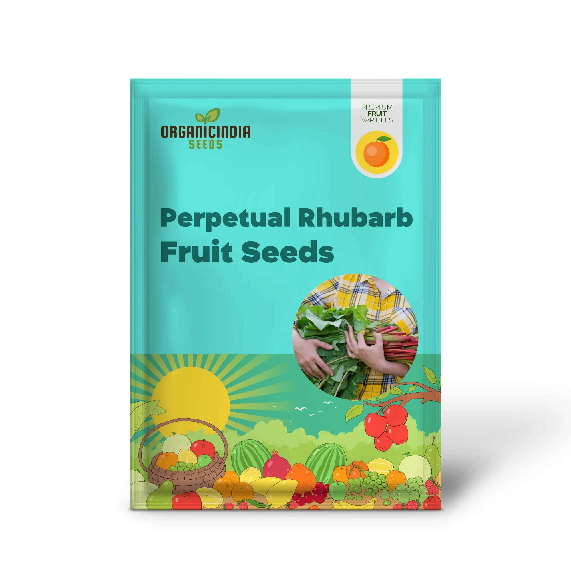 Glaskins Perpetual Rhubarb Fruit Seeds - Image 2
