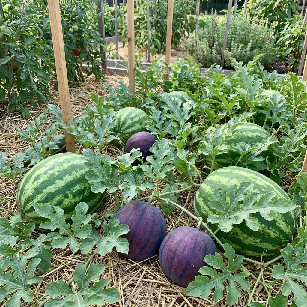 Green Purple Watermelon Planting Seeds (Citrullus lanatus) – Traditional Heirloom Fruit Garden Seeds - Image 3