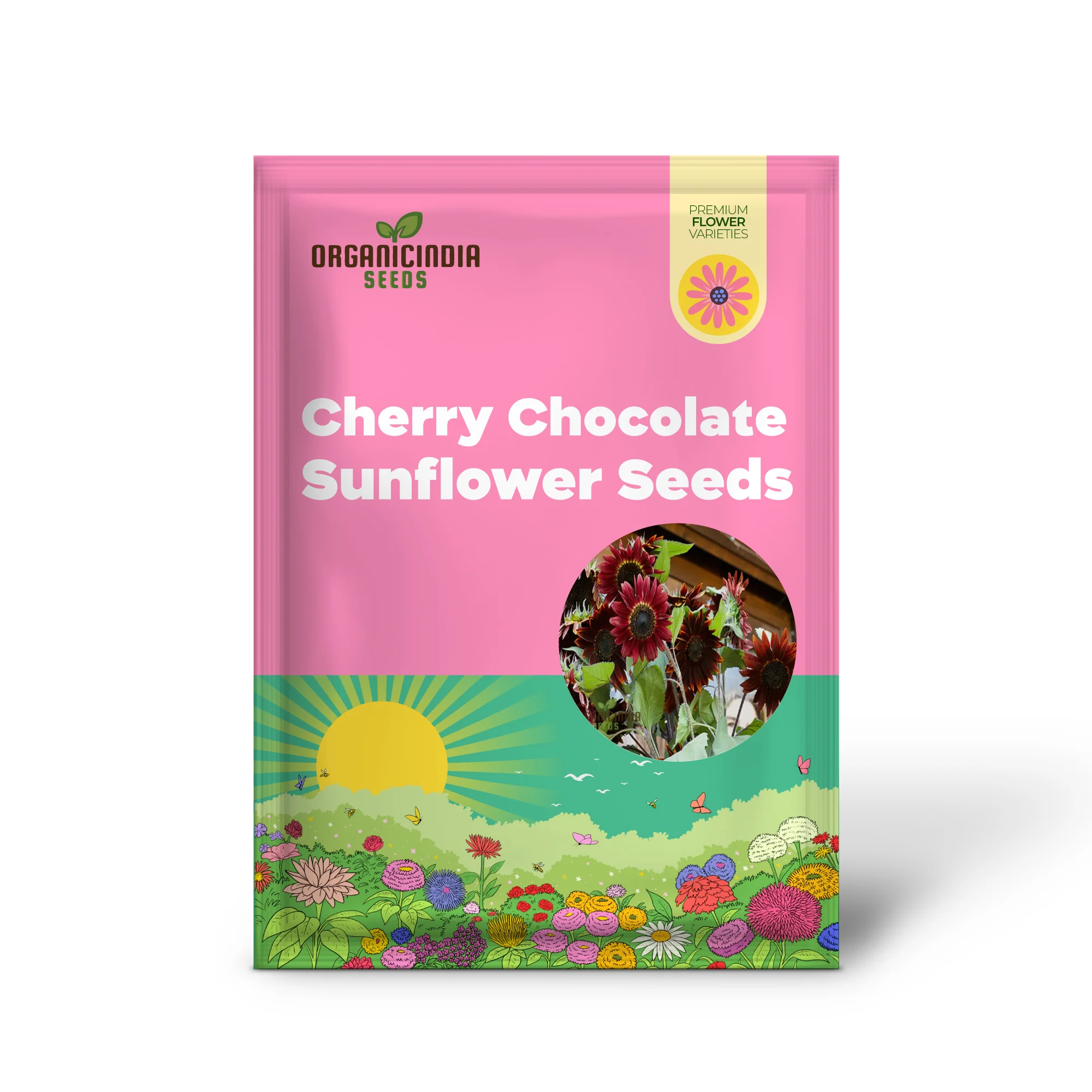 Cherry Chocolate Sunflower Seeds – Vibrant Garden Blooms - Image 2