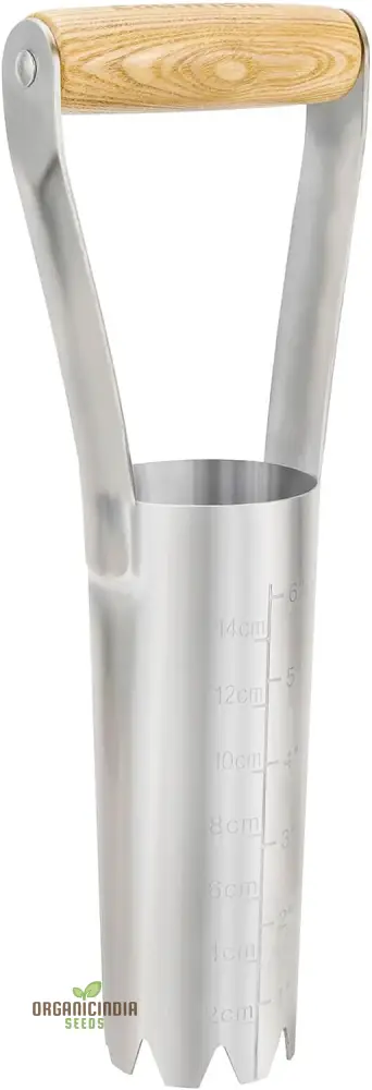 Handheld Bulb Planter Tool with 6-Inch Depth Measurement for Planting Tulips, Daffodils, Dahlias, and Garlic Bulbs – Ideal for Spring and Fall Planting – Garden Bulb Transplanter and Hole Digger