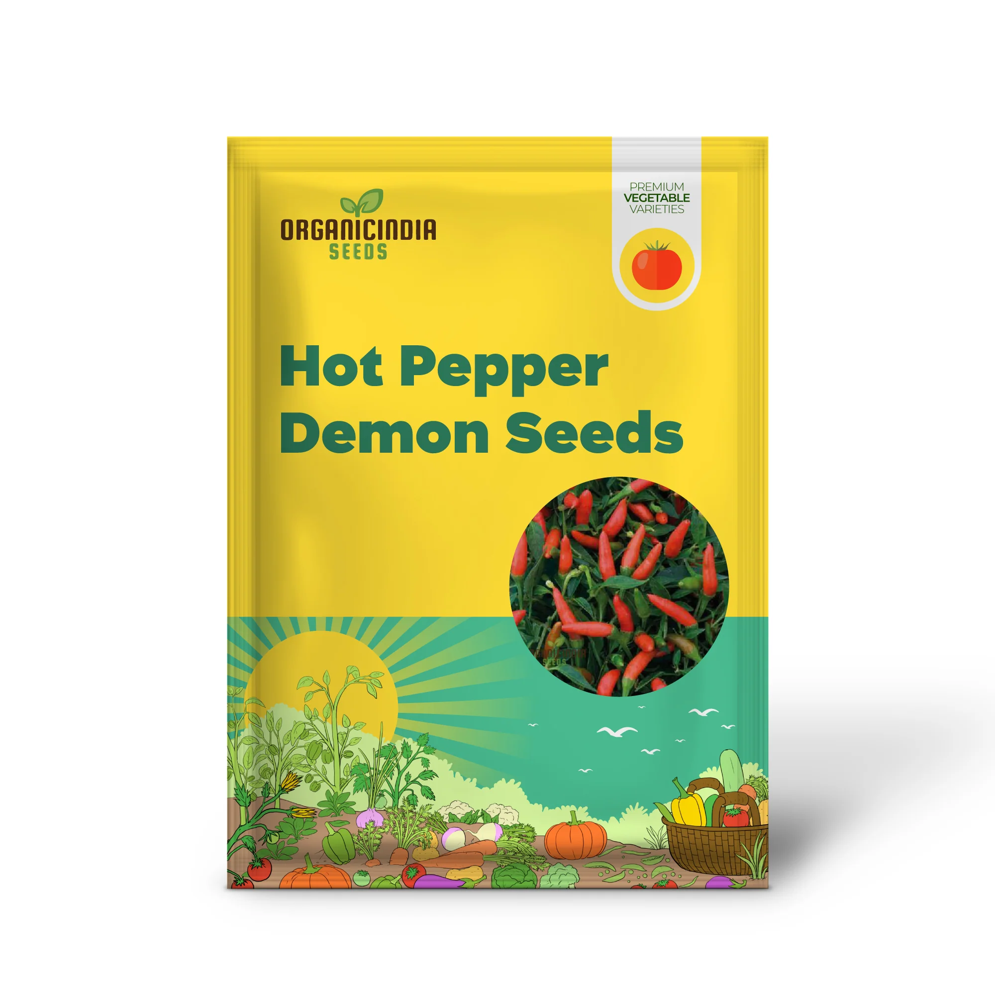 Hot Pepper Demon Red Vegetable Seeds for Planting, Premium Quality Seeds for Home Gardening - Image 2