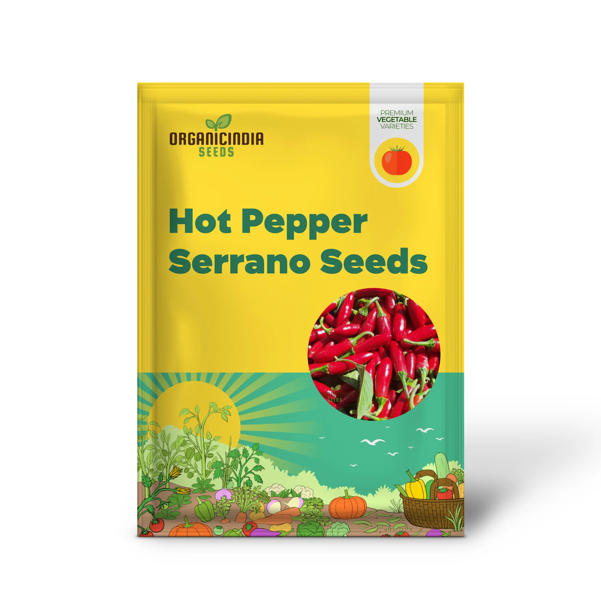 Hot Pepper Serrano Vegetable Seeds for Planting, Seeds for Thriving Vegetable Gardens - Image 2
