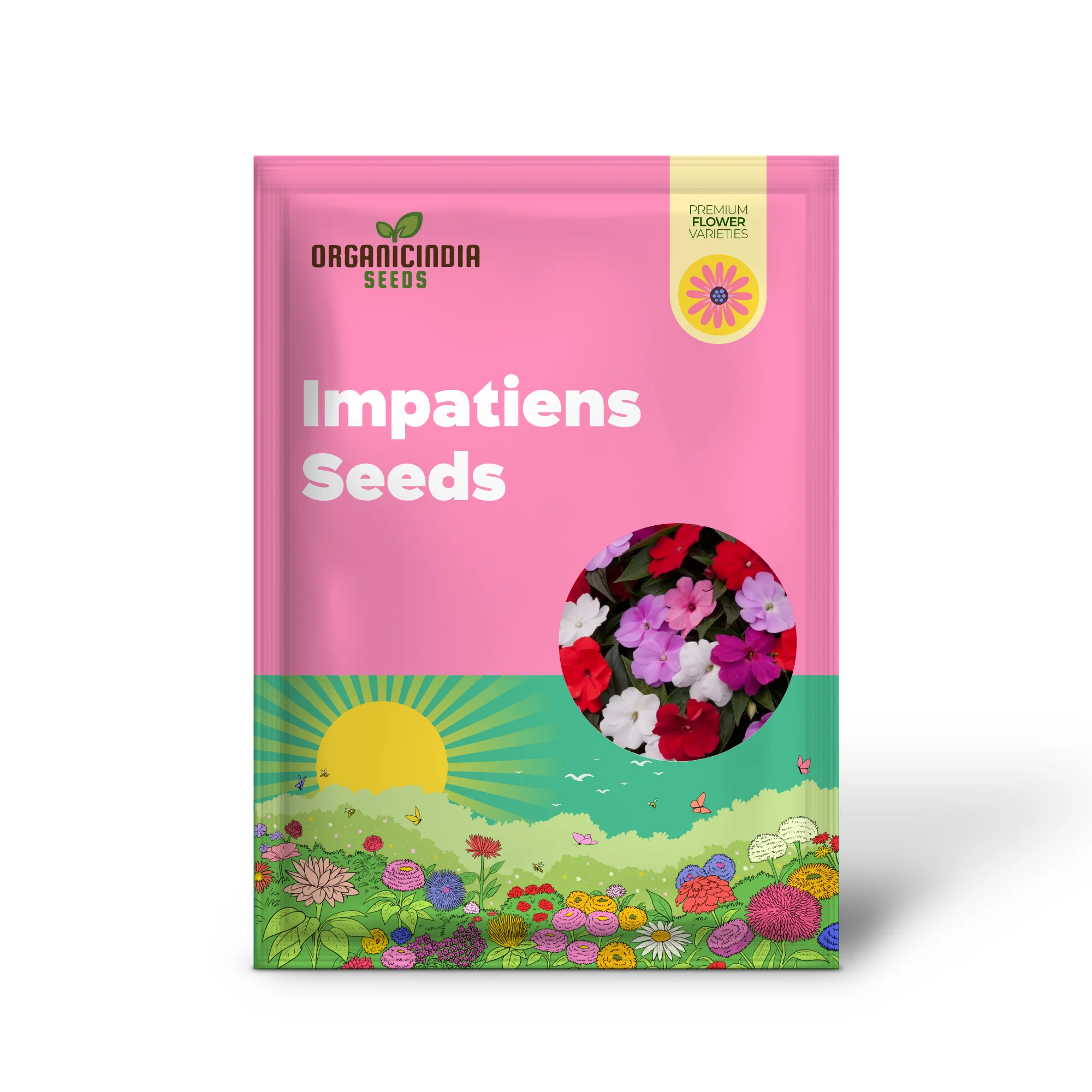 Impatiens Seeds Touch Me Not Balsams Attract Pollinators Garden Beds Borders Flower Seeds - Image 2